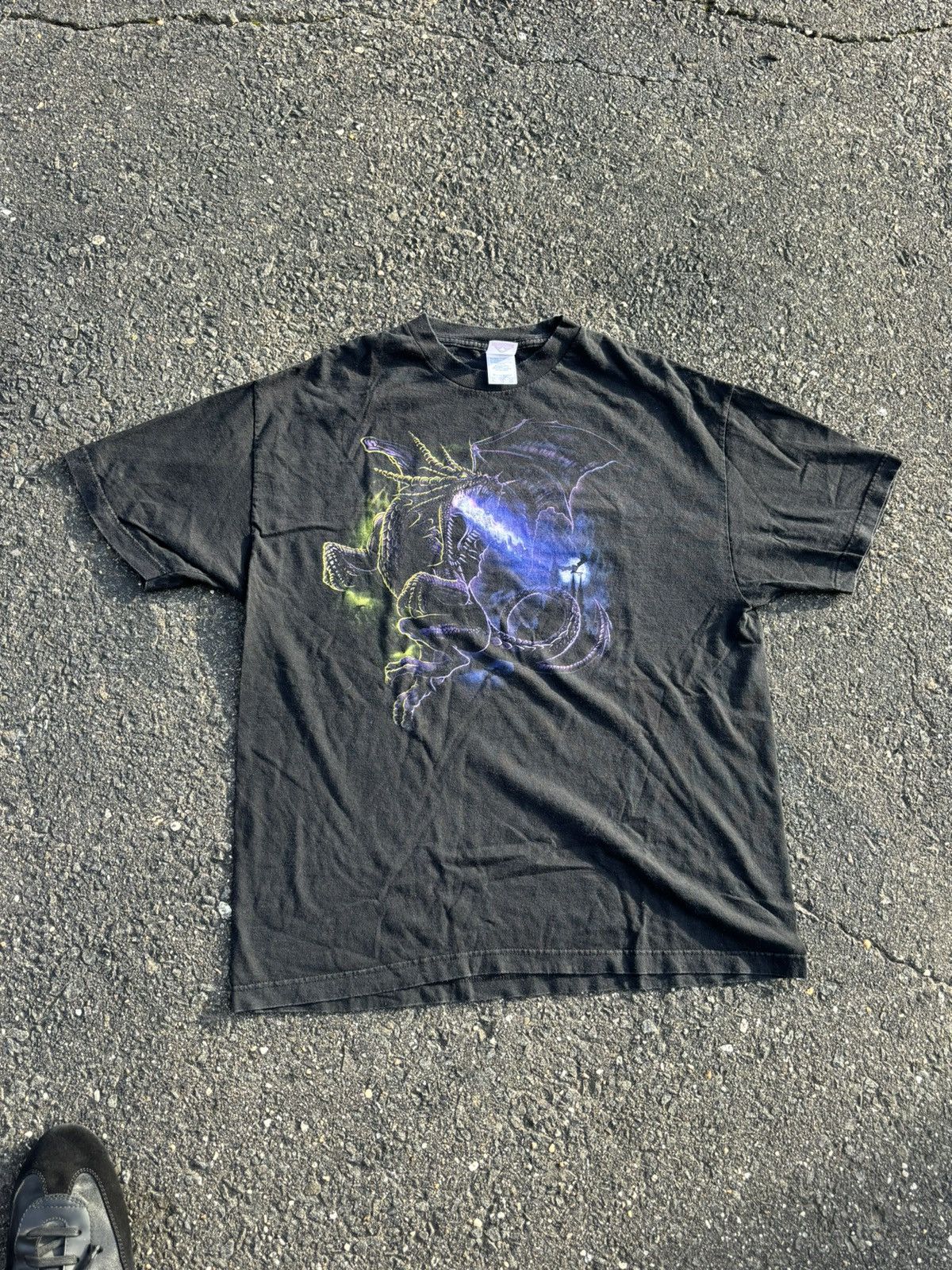 Vintage Vintage dragon faded shirt Size US XL / EU 56 / 4 - 1 Thumbnail