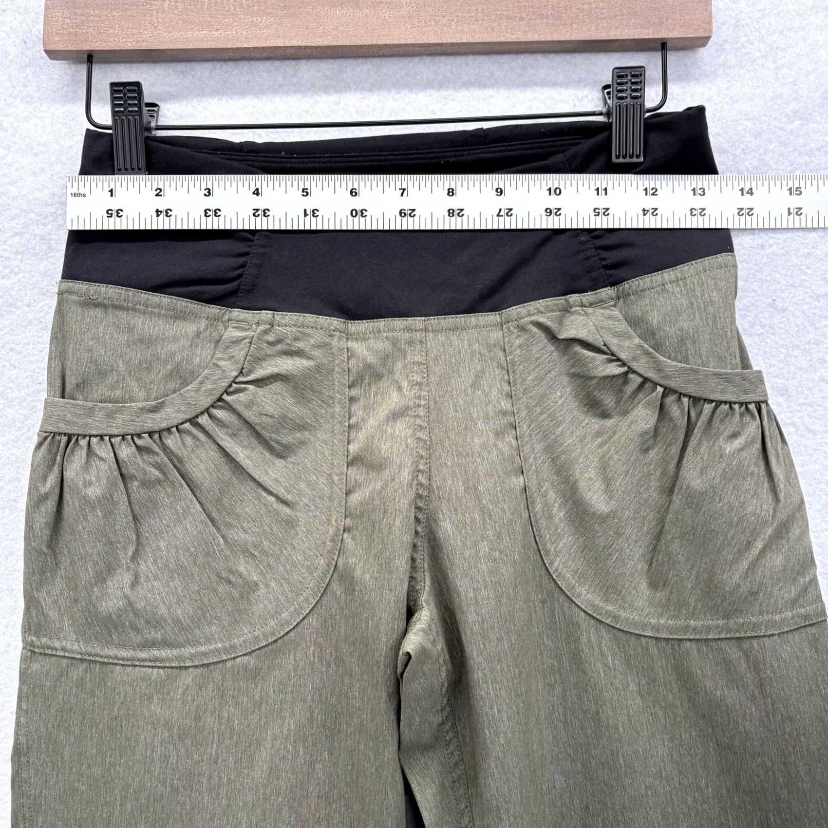 Prana prAna Summit Hybrid Jogger Pants Womens XS Green Woven Stretch Hiking Trail Camp Size 26" / US 2 / IT 38 - 5 Thumbnail