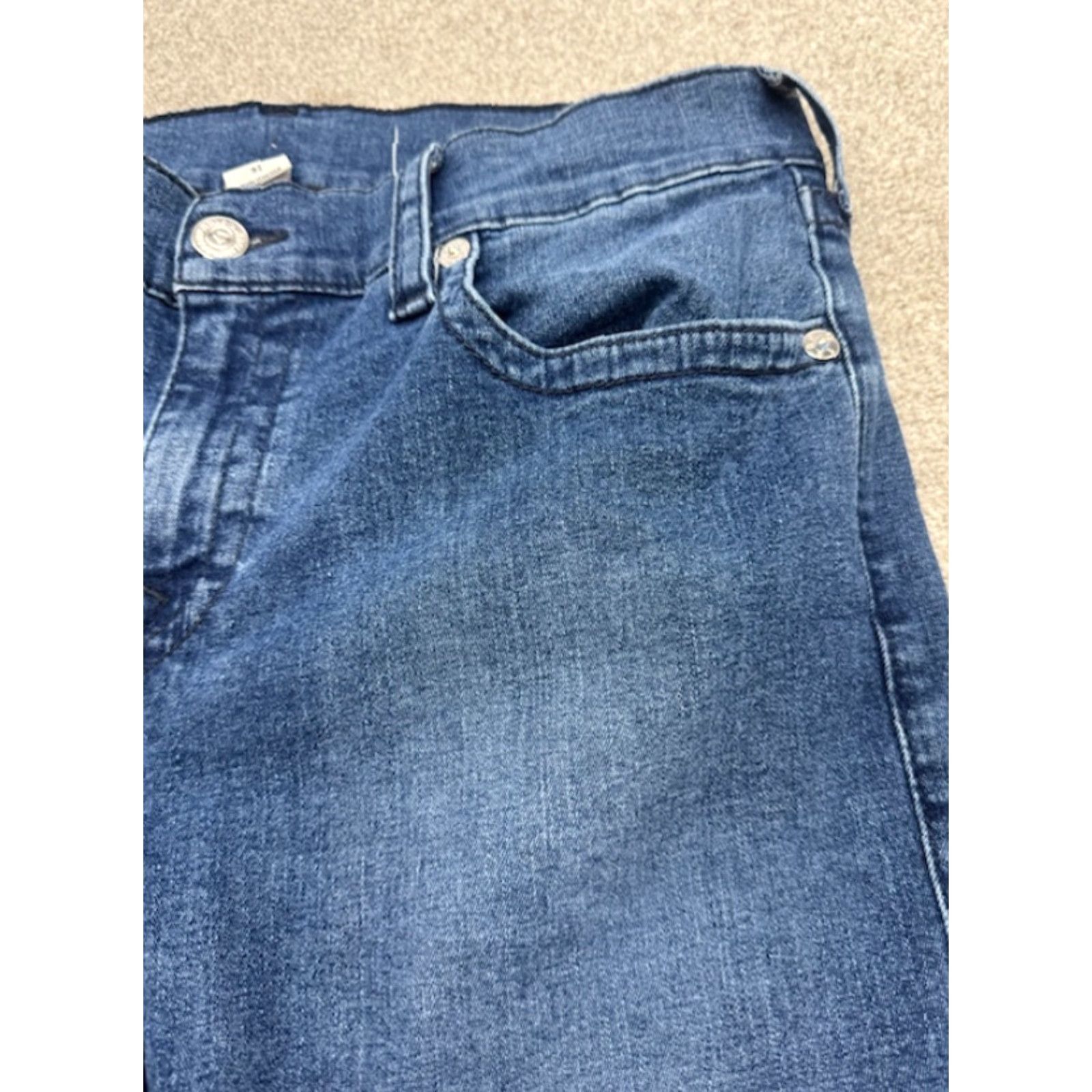 True Religion VINTAGE True Religion Ricky Jeans Men's 32x33 Blue Denim Relaxed Straight 6221 Size US 32 / EU 48 - 4 Thumbnail