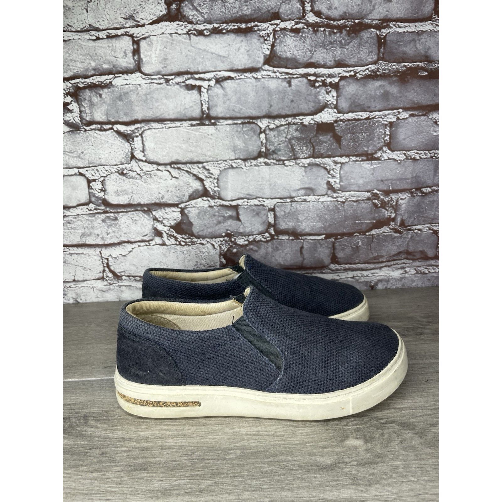 Birkenstock Birkenstock Oswego Midnight Blue Canvas Suede Slip On Shoes Size US 7 / IT 37 - 3 Thumbnail