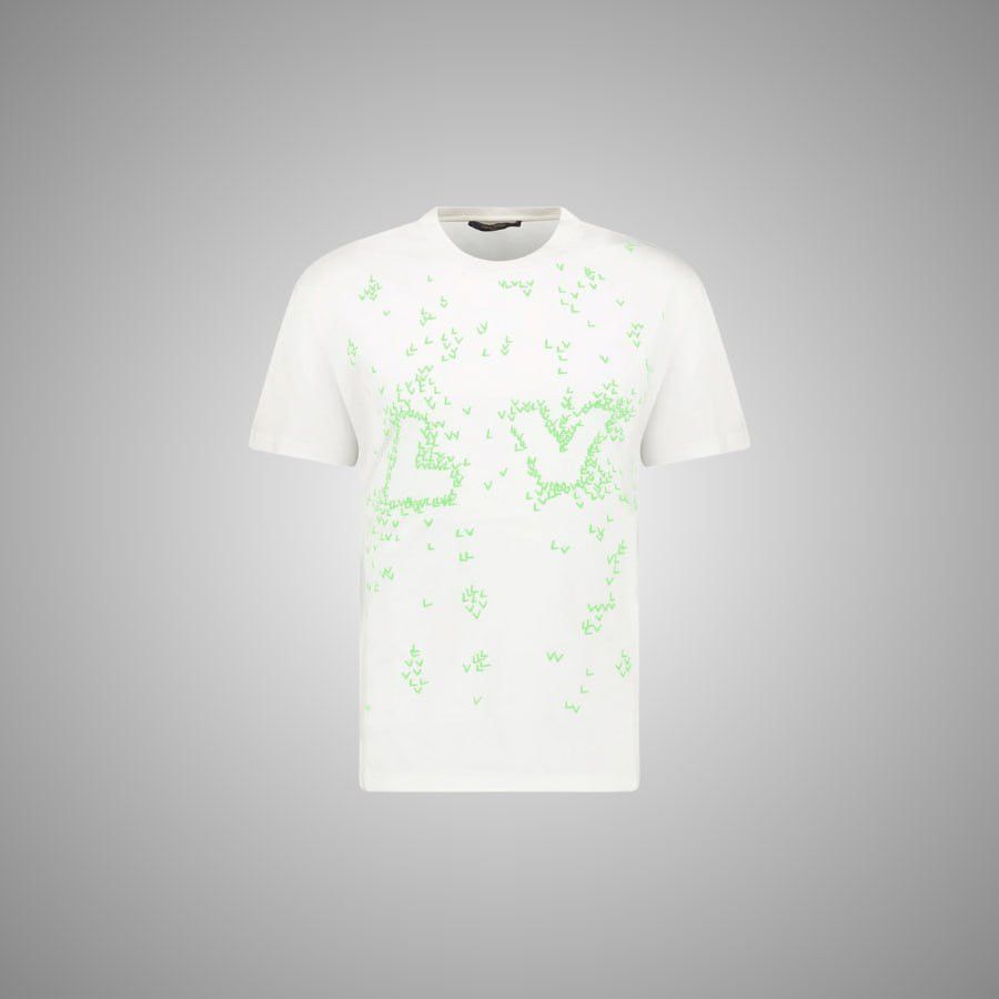 Louis Vuitton LOUIS VUITTON LV SPREAD EMBROIDERY T-SHIRT MILK WHITE/GREEN Size US M / EU 48-50 / 2 - 1 Thumbnail