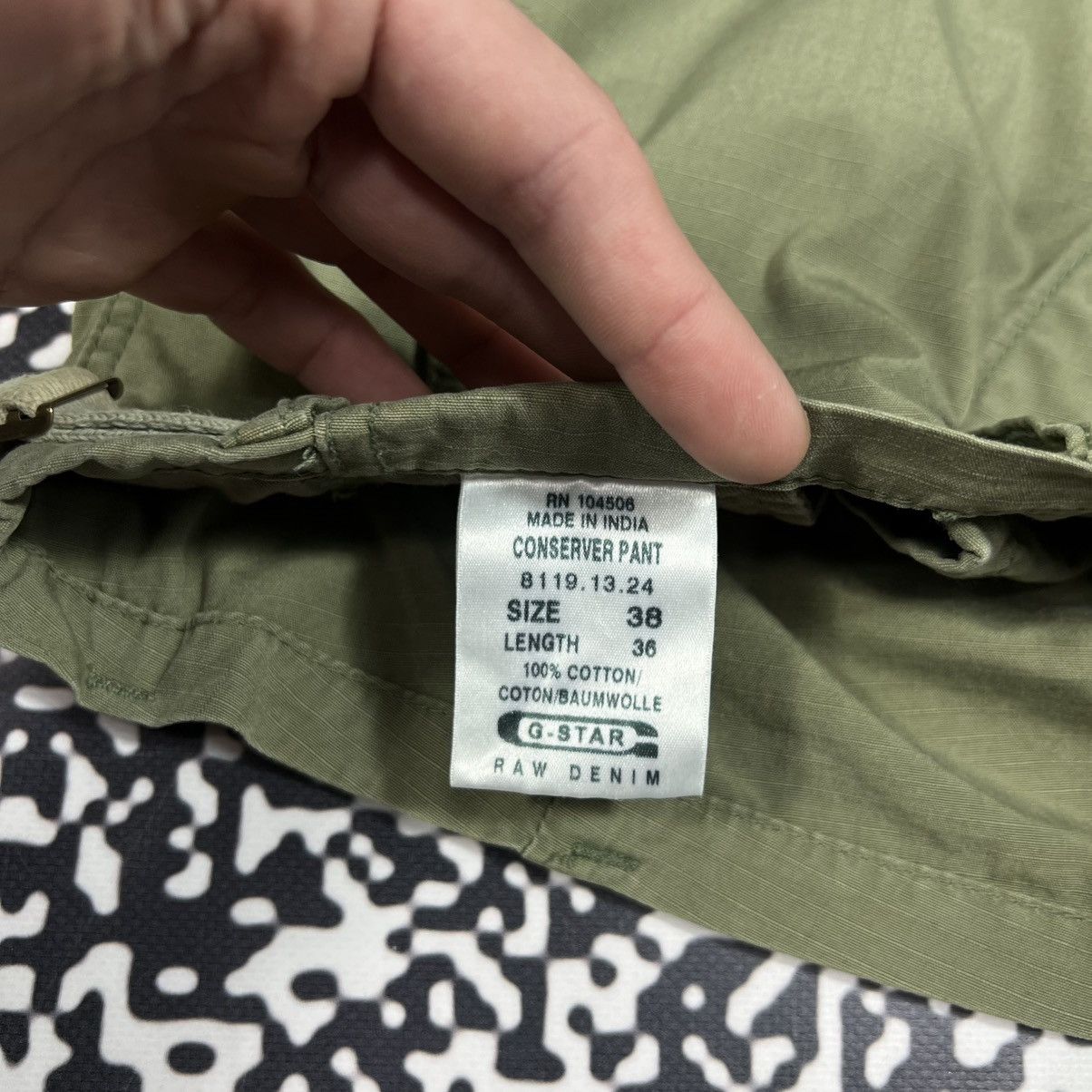 G-Star Vintage Y2K G Star Raw Conserver Pants Military Cargo Style Size US 38 / EU 54 - 19 Thumbnail