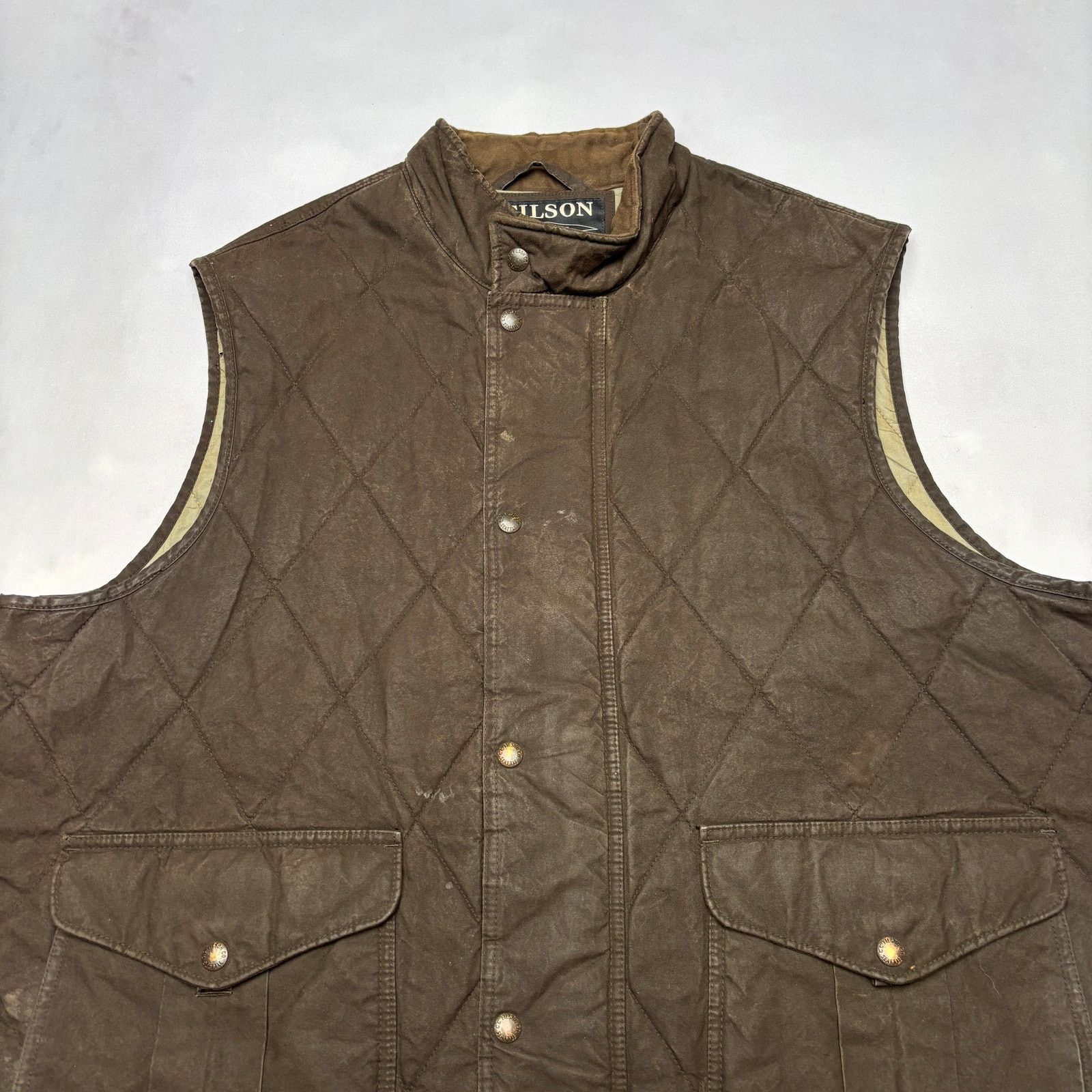 Filson Filson Quilted Polson Vest Coyote Brown 2XL Waxed Workwear Size US XXL / EU 58 / 5 - 2 Thumbnail