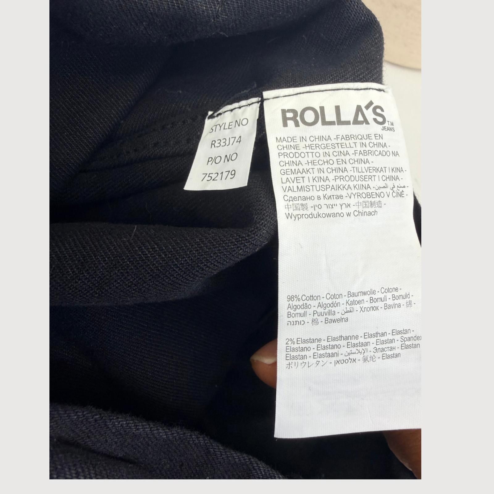 Rolla's Rolla's Original Straight Jeans High Rise Black 27 NWT Size 27" / US 4 / IT 40 - 6 Thumbnail
