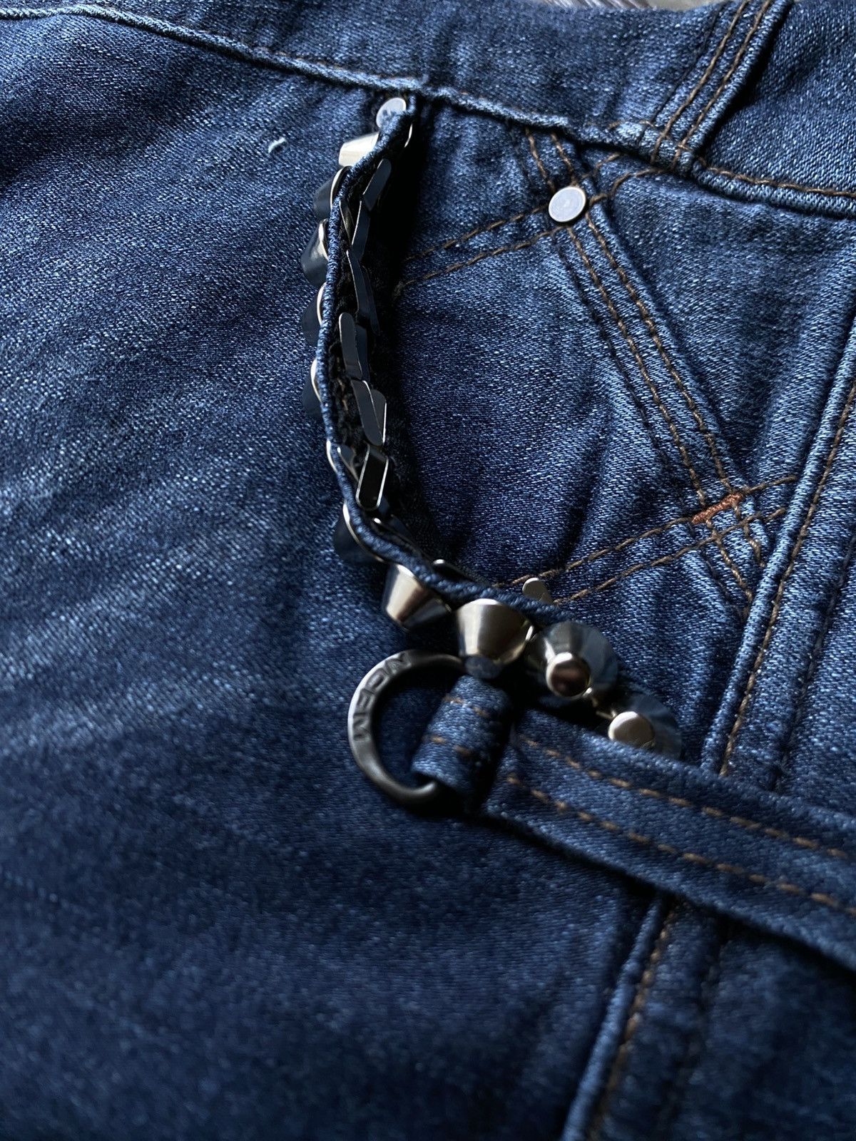 Japanese Brand NICOLE CLUB FOR MEN STUDDED INDIGO DENIM Size US 30 / EU 46 - 7 Thumbnail