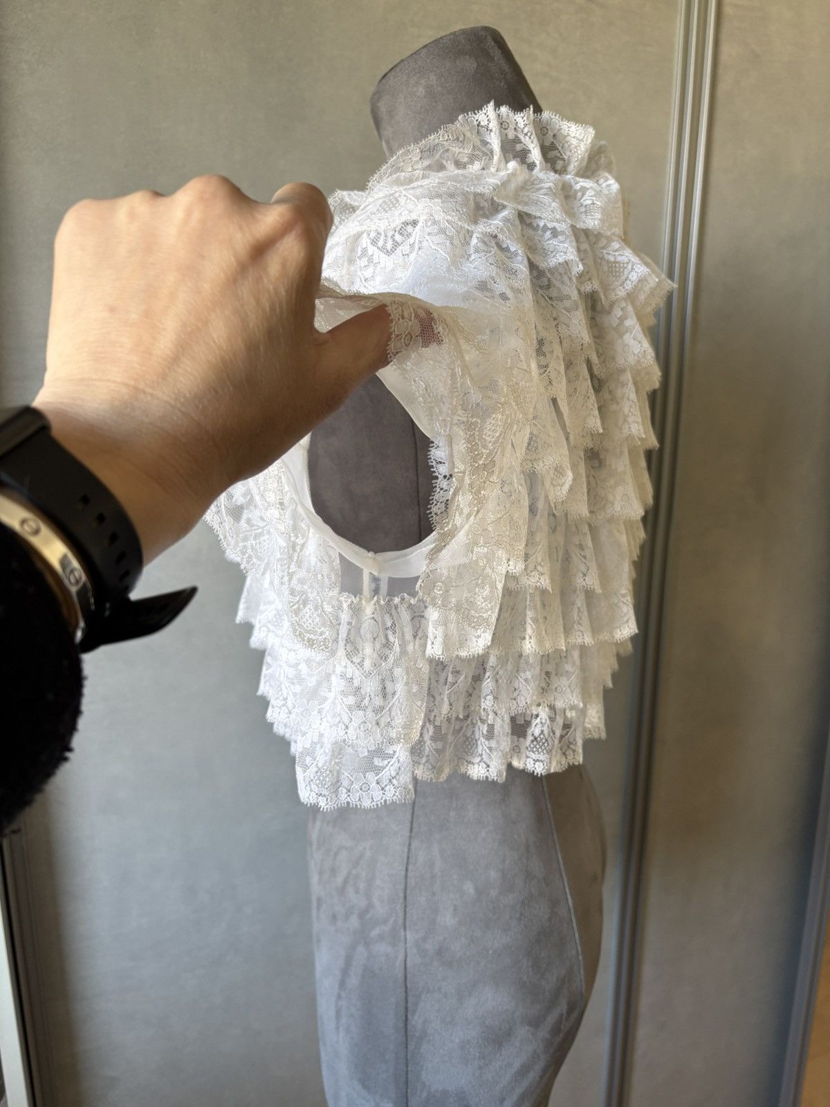 Dior Christian Dior Lace Capelet Satin Bows, circa 20th century Size S / US 4 / IT 40 - 6 Thumbnail