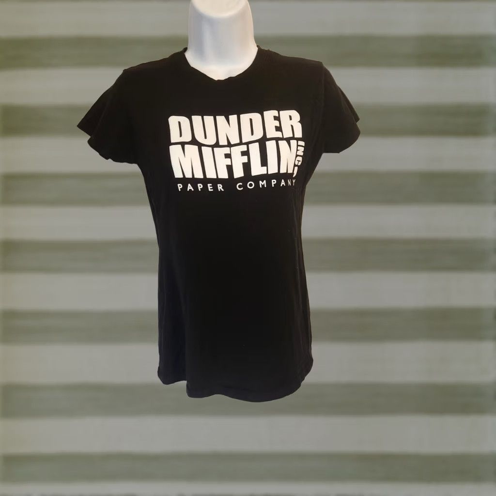 Ripple Junction THE OFFICE Dunder Mifflin T-Shirt Juniors Size Small Black Women's TEEN Size S / US 4 / IT 40 - 1 Thumbnail
