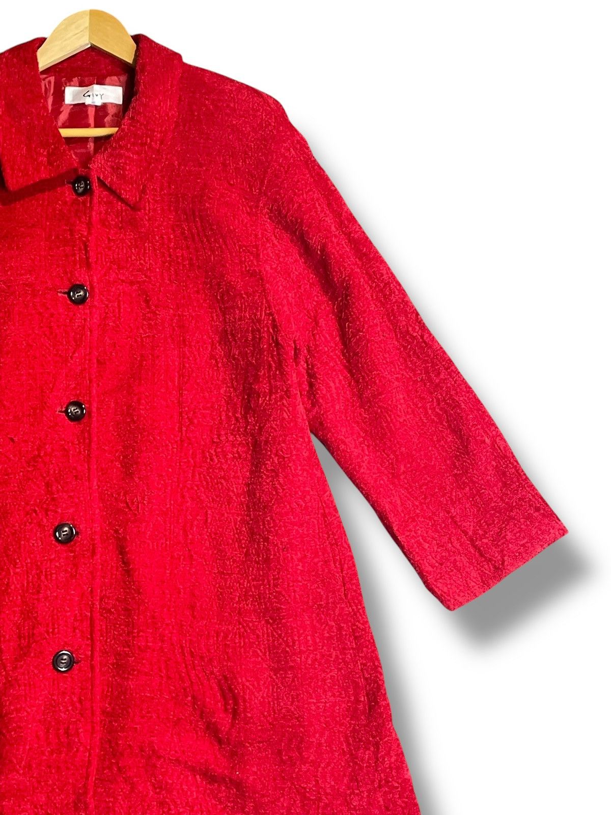 Japanese Brand × Vintage Givy x Japanese Brand Red Jacket Wool Coat (29) Size US M / EU 48-50 / 2 - 2 Thumbnail