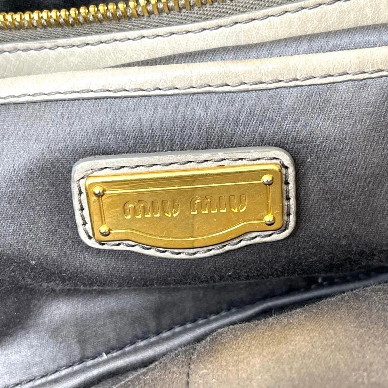 Miu Miu Miu Miu - Quilted Leather Handbag Shoulder Strap Size ONE SIZE - 6 Thumbnail