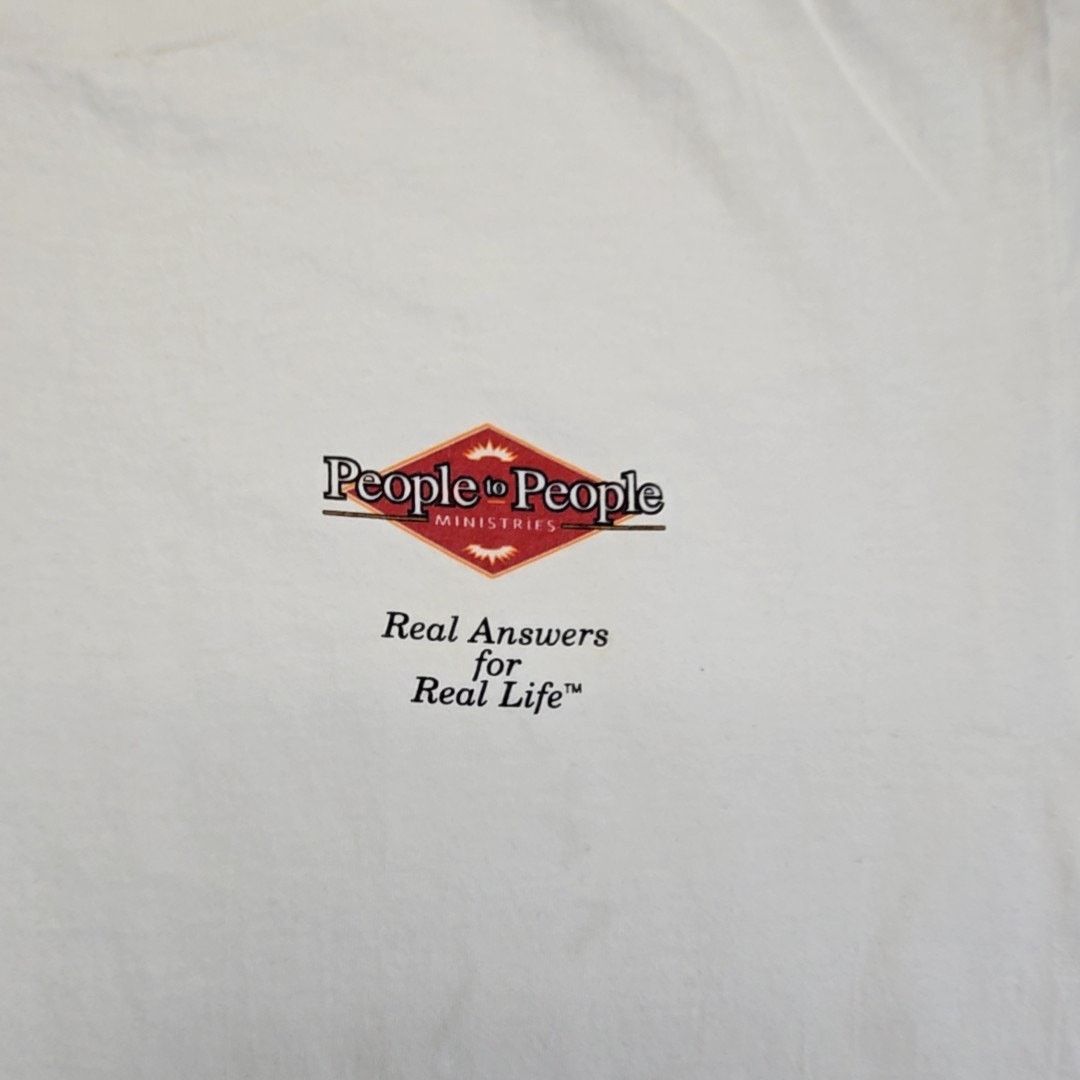 Hanes Vintage Jesus Religion L Tee White Graphic Shirt Size US L / EU 52-54 / 3 - 2 Thumbnail