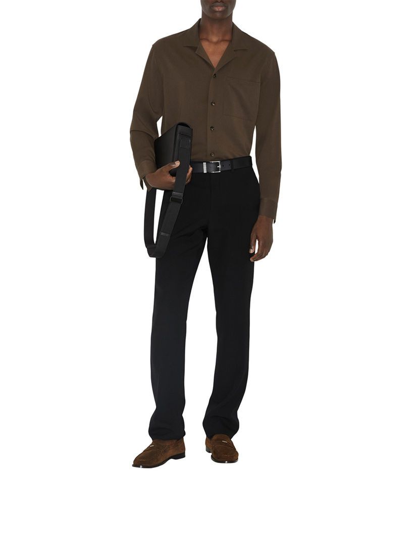 Burberry o1w1db10824 Wool Shirt in Dark Umber Size US S / EU 44-46 / 1 - 2 Thumbnail