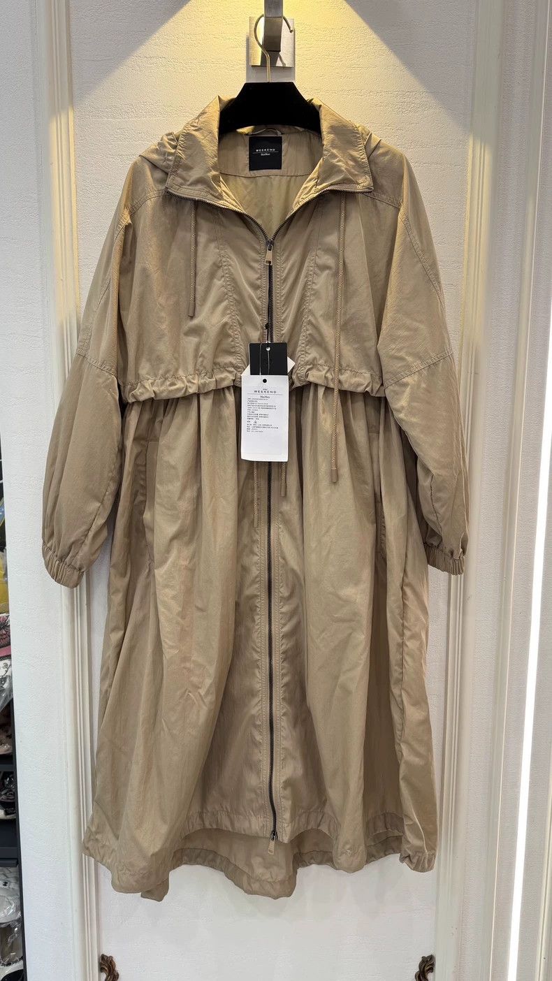 Max Mara Max Mara Khaki Long Trench Coat Size S / US 4 / IT 40 - 1 Thumbnail