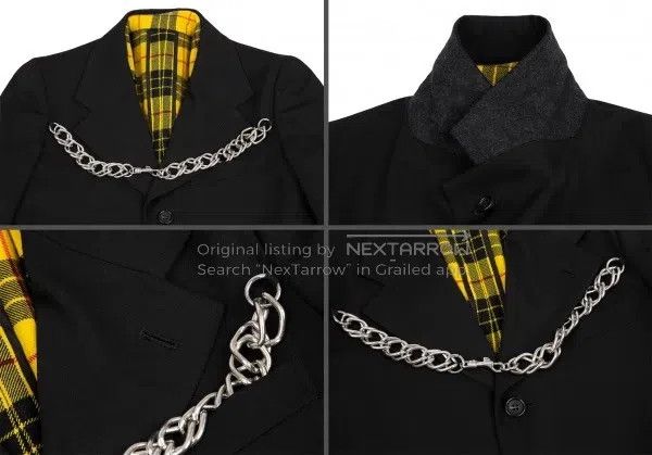 Comme des Garcons Comme des Garcons Black Retro Plaid Fake Two-Piece Top Size S / US 4 / IT 40 - 5 Thumbnail