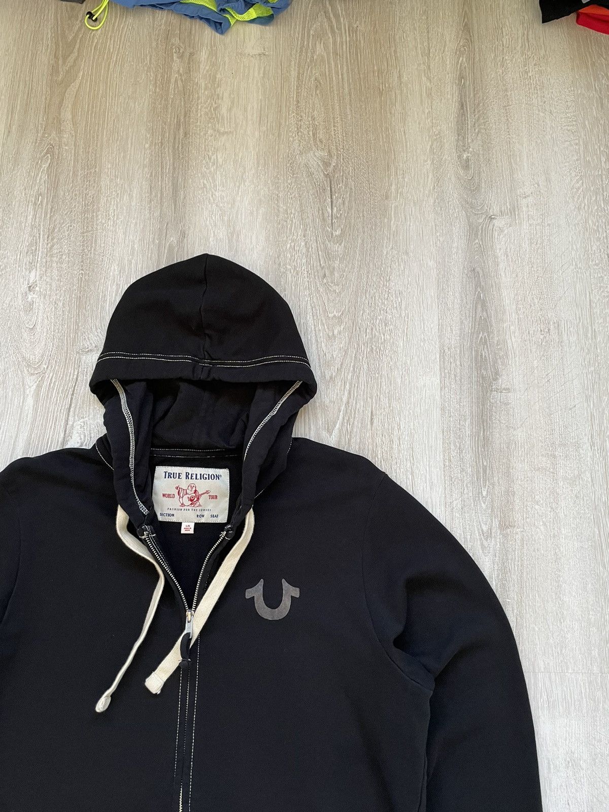 Japanese Brand × True Religion × Vintage True Religion Full Zip Hoodie Big Logo World Tour Buddha Size US L / EU 52-54 / 3 - 3 Thumbnail