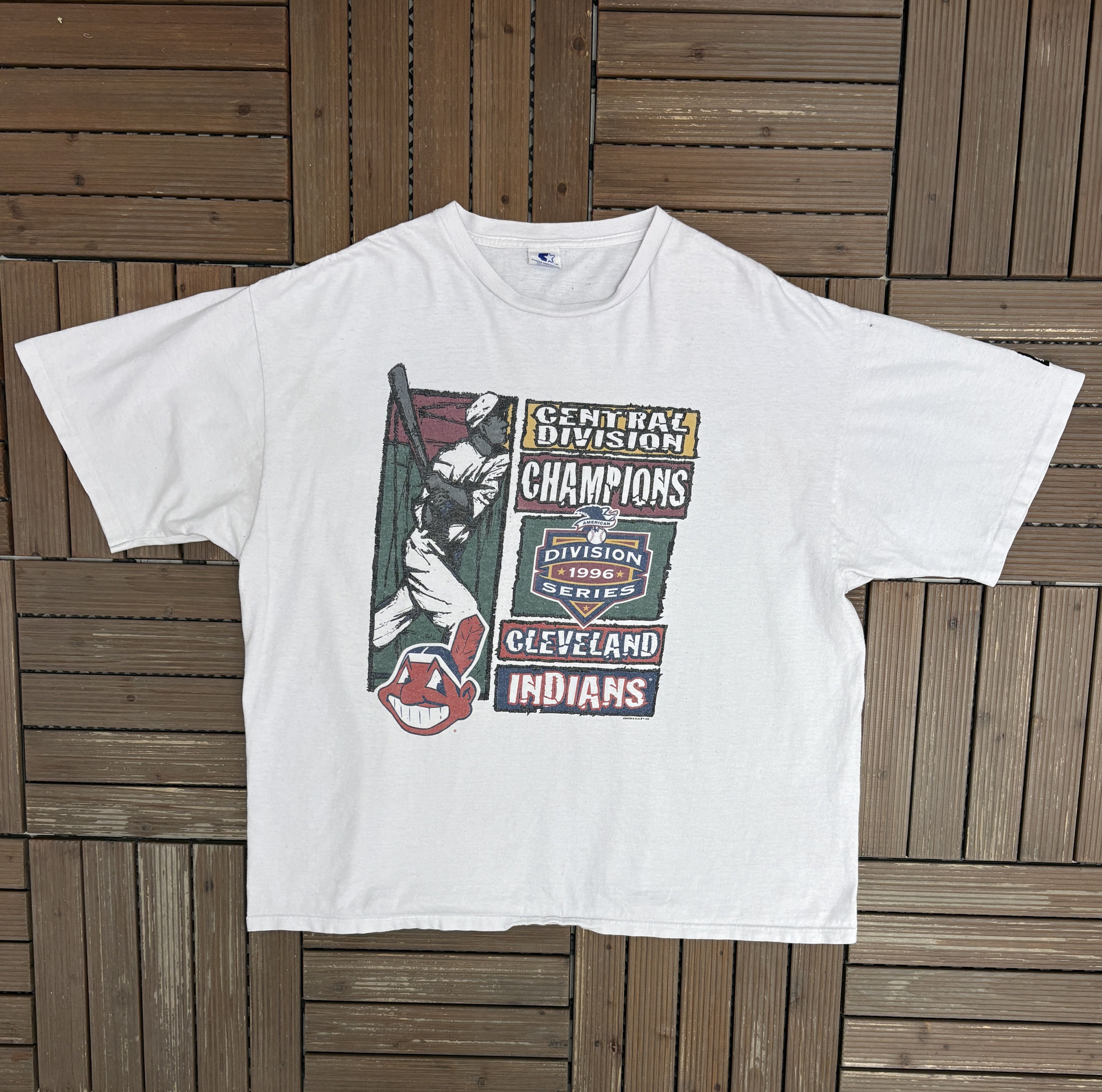 Vintage Cleveland Indians Central Division Champions Vintage T-Shirt Size US XXL / EU 58 / 5 - 1 Thumbnail