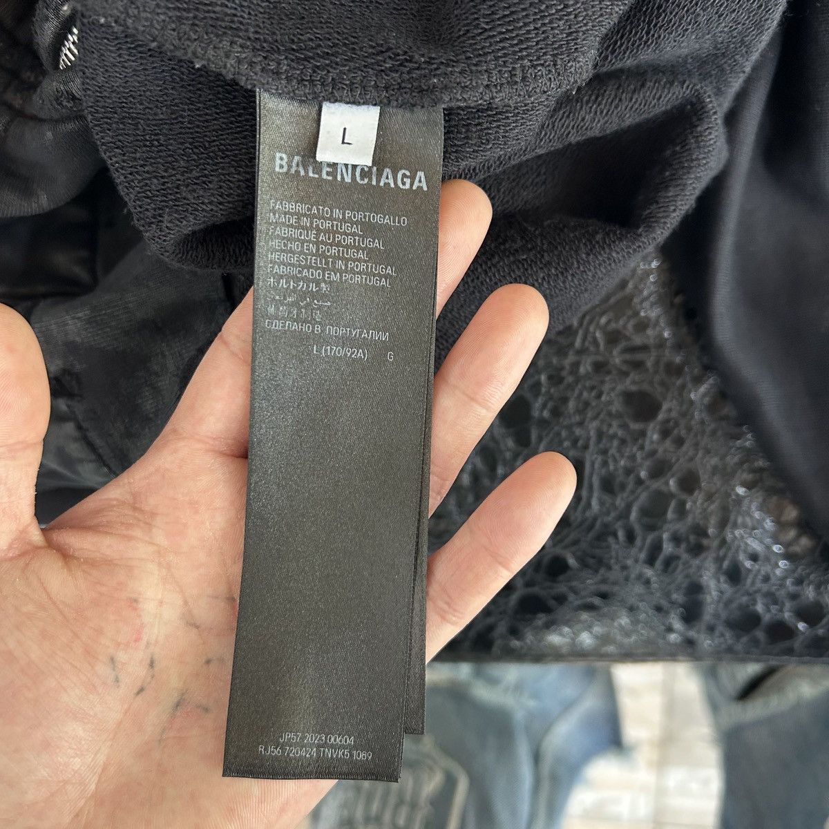 Balenciaga Balenciaga 23SS Mud Destroy Hoodie Size US L / EU 52-54 / 3 - 3 Thumbnail