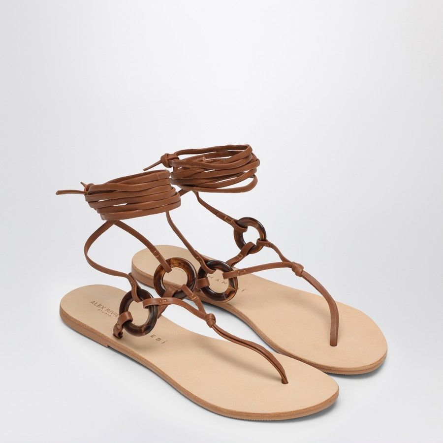 Manebi o1d2blof0824 Leather Sandal in Brown Size US 6 / IT 36 - 2 Thumbnail