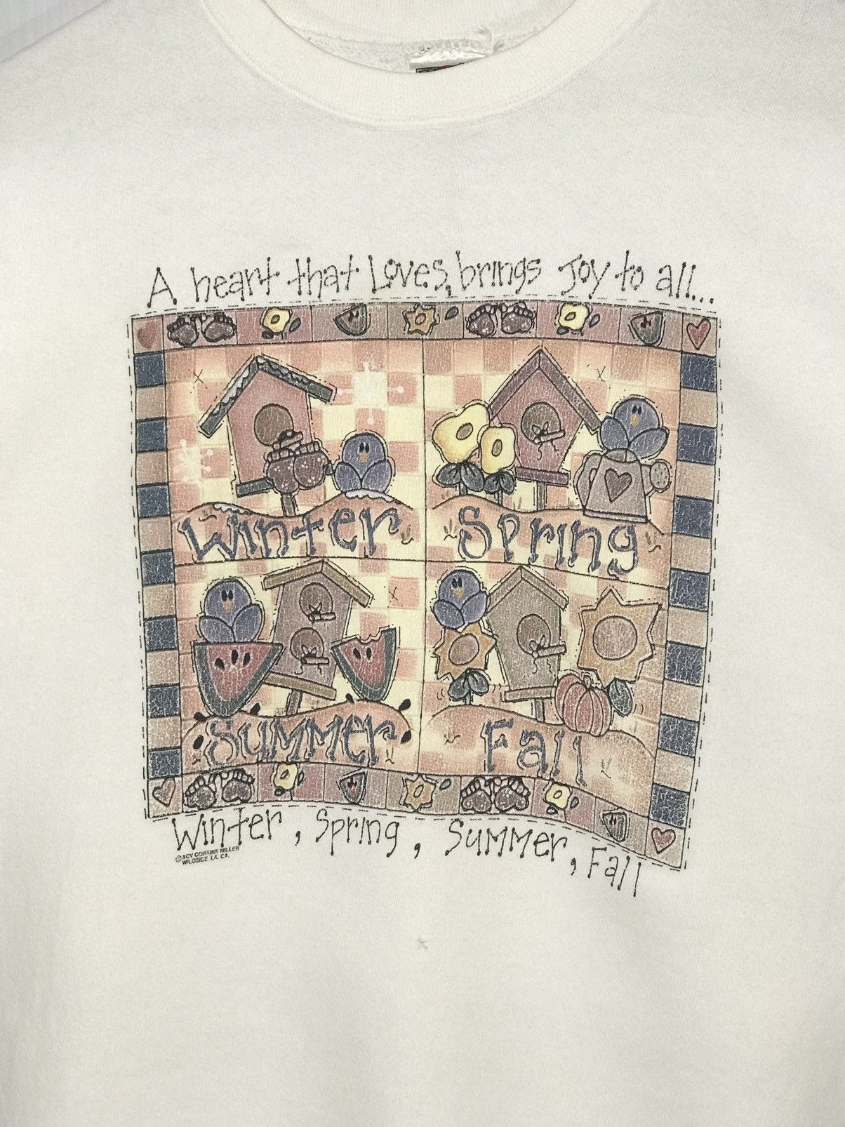 Fruit Of The Loom × Vintage Vintage Art Season Winter Sweatshirt Size US L / EU 52-54 / 3 - 3 Thumbnail