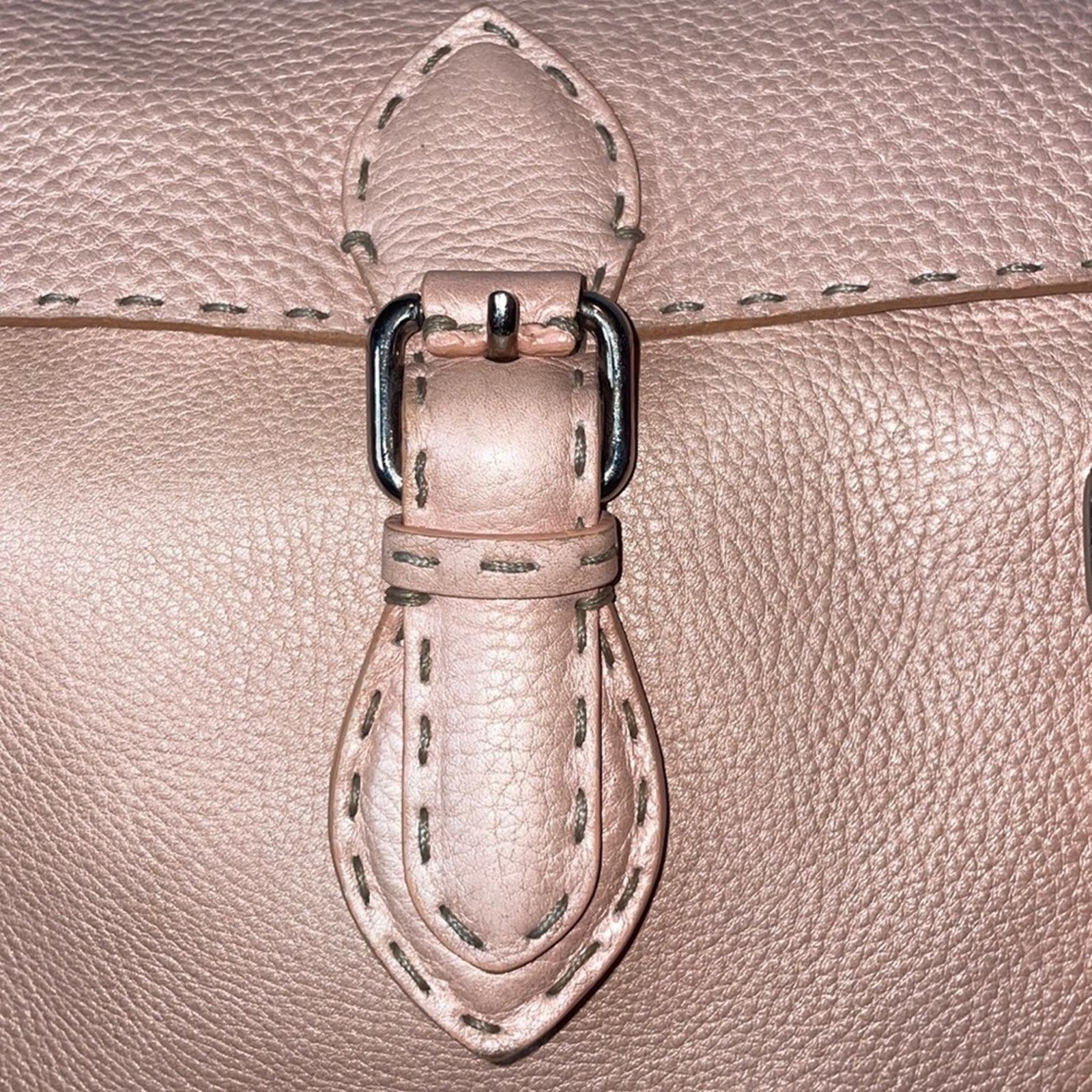 Fendi Fendi Selleria Linda Large Pink Leather Flap Tote Size ONE SIZE - 2 Thumbnail