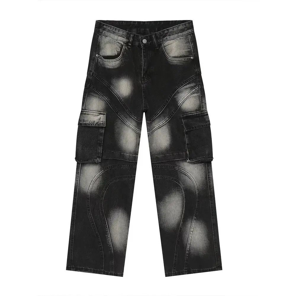 Japanese Brand × Jean Tie-Dye Design Street Hip Hop Jeans Size US 33 - 4 Thumbnail