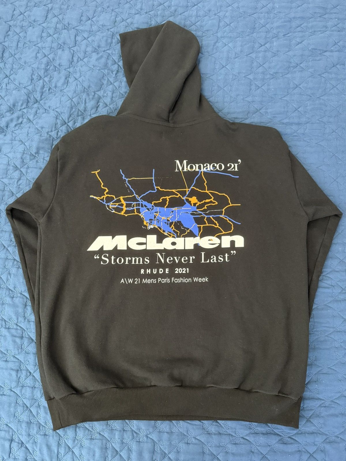 Rhude Rhude x McLaren Logo Hoodie Size US XL / EU 56 / 4 - 3 Thumbnail