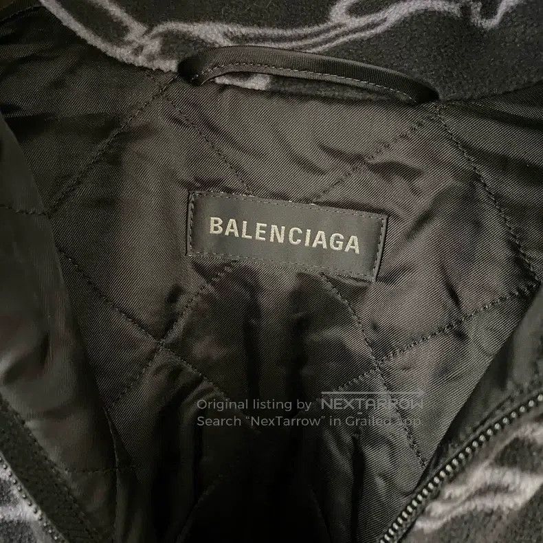 Balenciaga Balenciaga All-over Fleece Filling Cotton Jacket Size XXS / US 00 / IT 34 - 4 Thumbnail