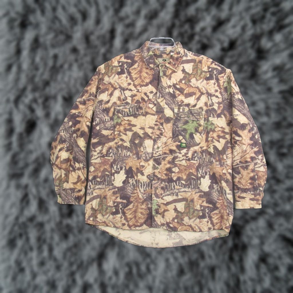 Vintage VINTAGE Mossy Oak Shirt Mens Large Forest Floor Camouflage Button Long Sleeve USA Made Size US L / EU 52-54 / 3 - 1 Thumbnail
