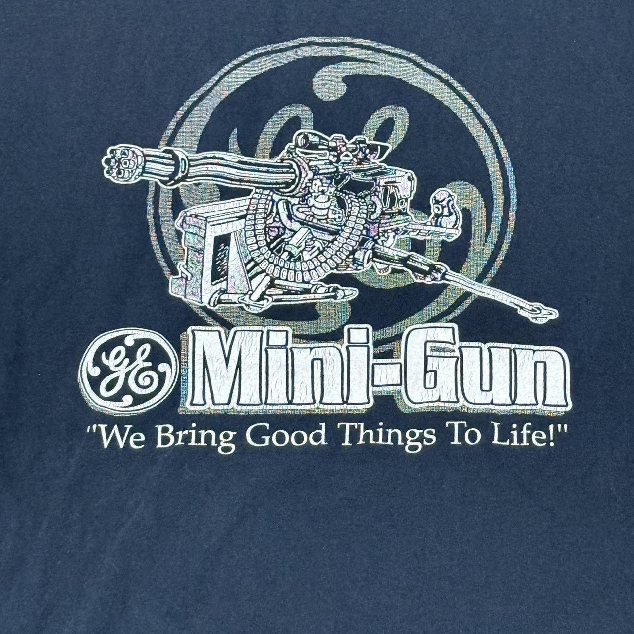 Vintage Vintage Rare GE (General Electric) Mini Gun Black T-shirt Size US XL / EU 56 / 4 - 3 Thumbnail