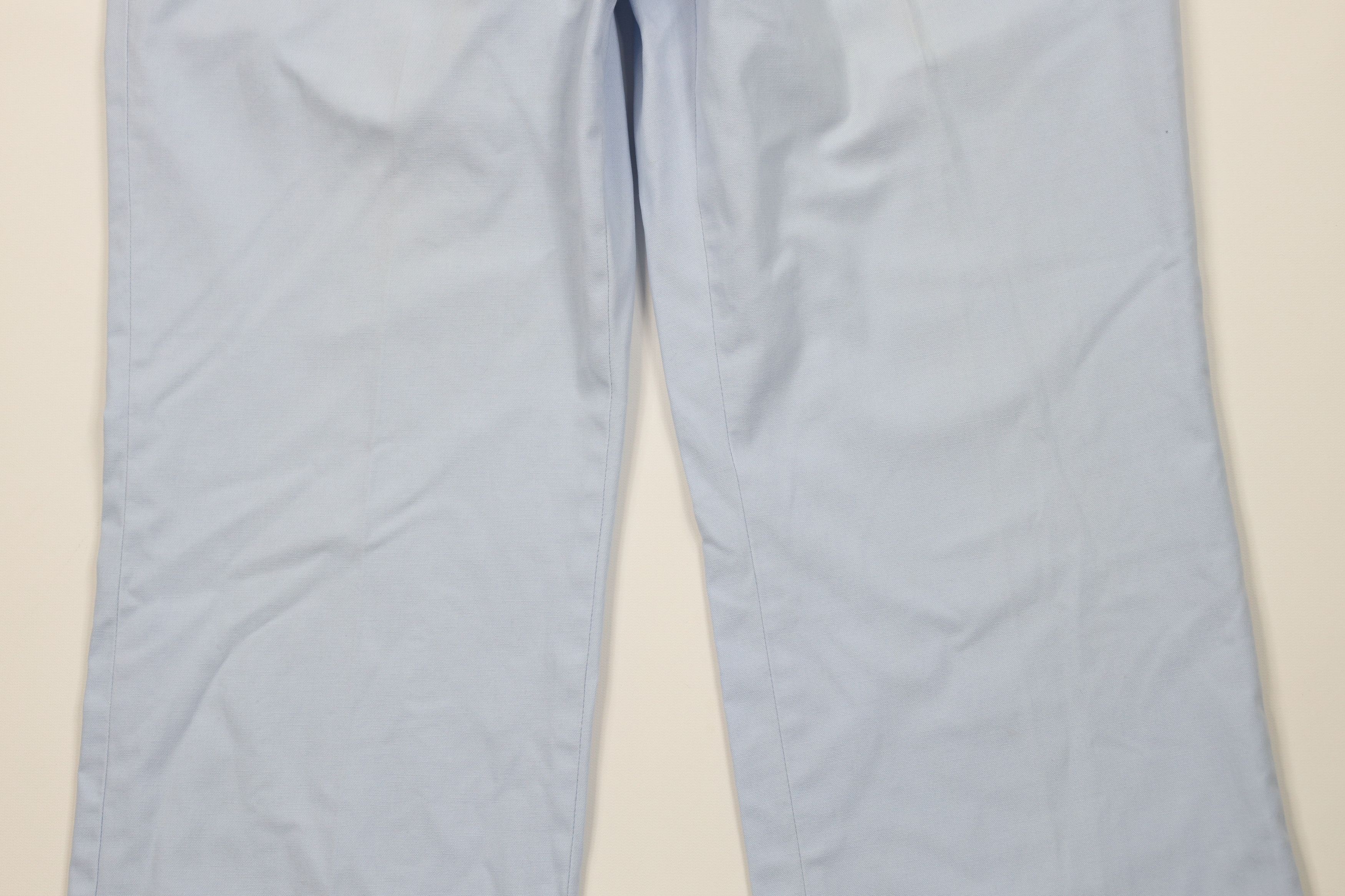 Vintage Vintage 70s Streetwear Wide Leg Chino Pants Carolina Blue Size US 34 / EU 50 - 3 Thumbnail