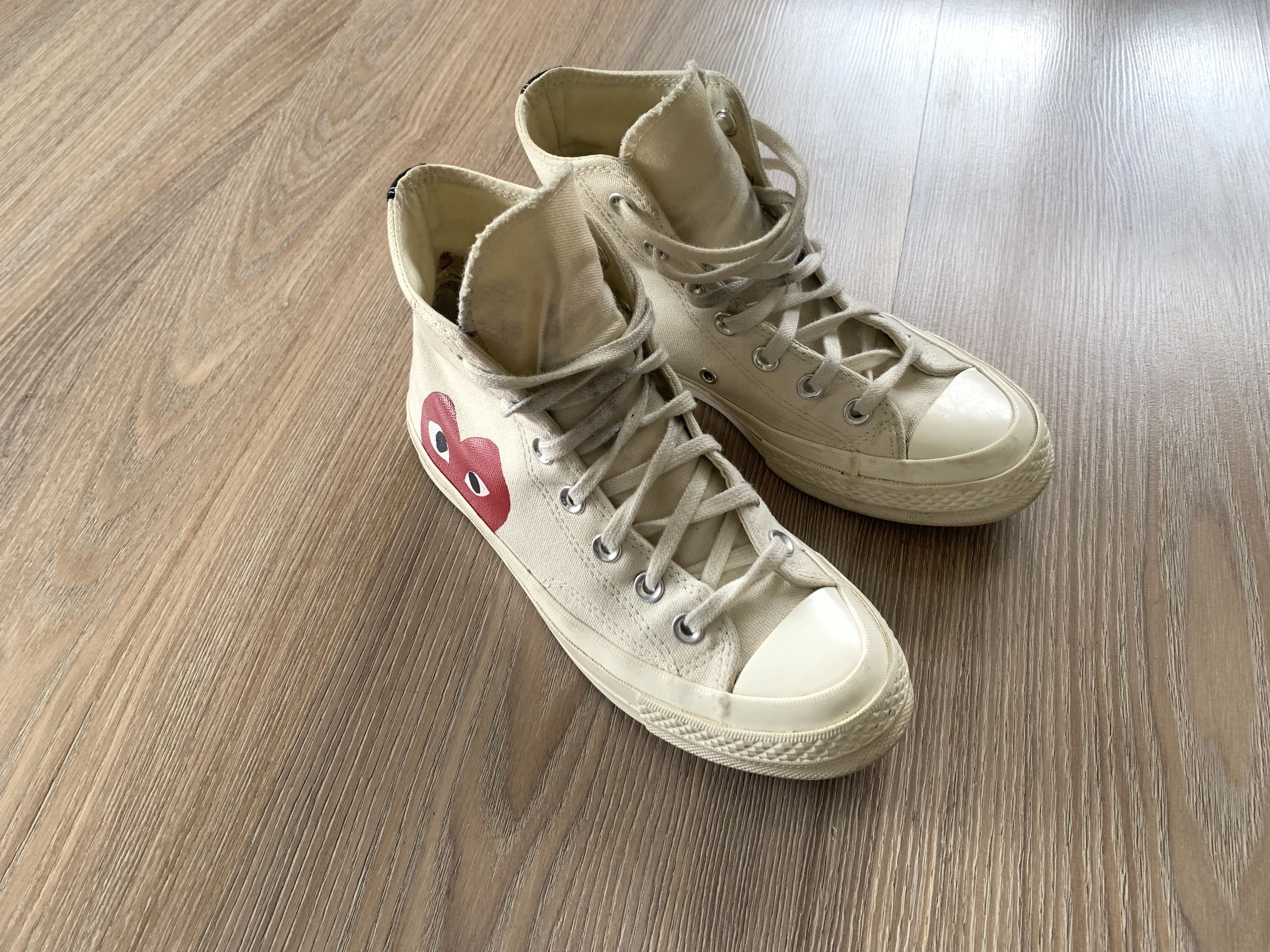 Comme des Garcons PLAY × Converse Converse x Comme Des Garcons Play High Top Unisex Sneakers Size US 6.5 / IT 36.5 - 16 Thumbnail