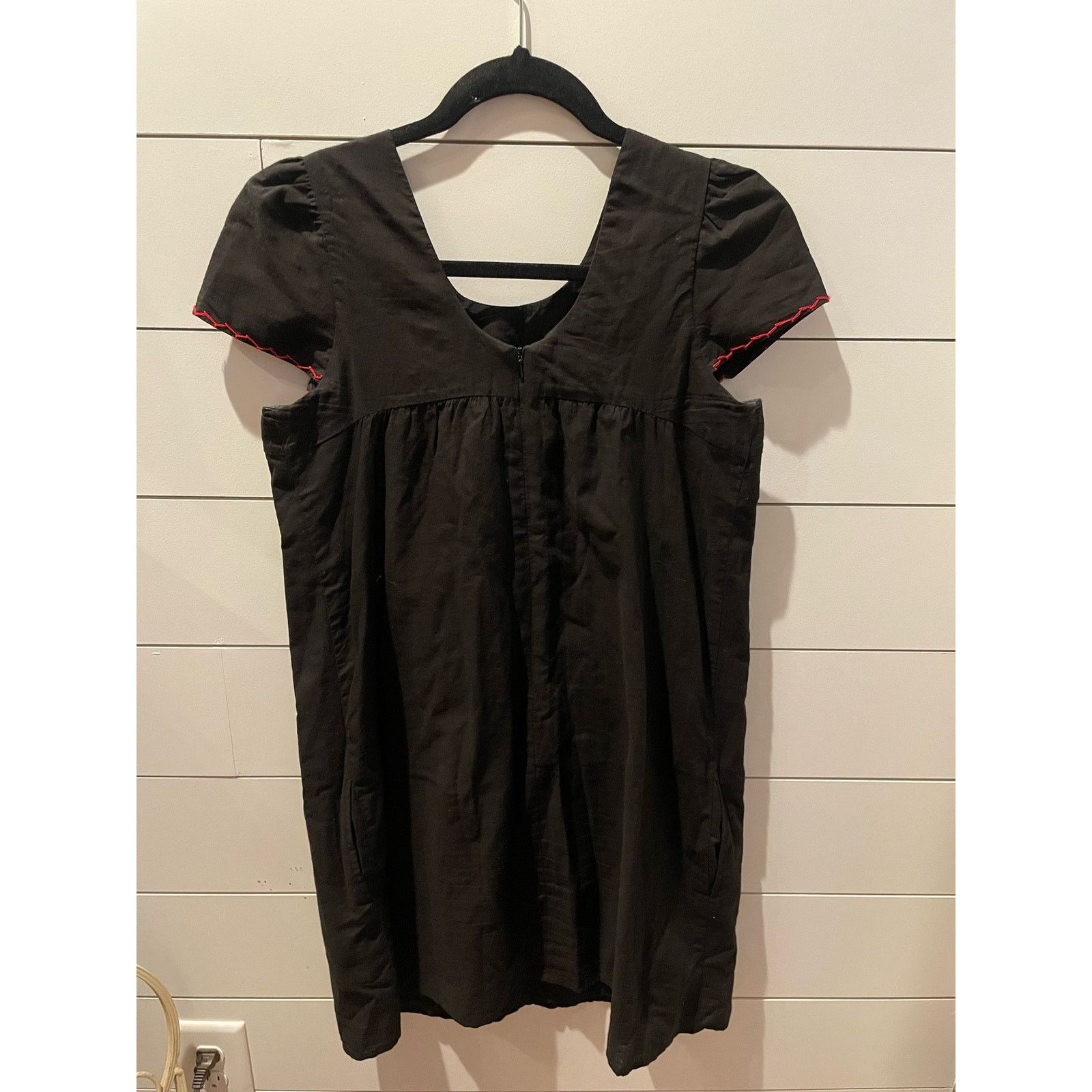 VaVa VAVA by Joy Han Black Embroidered Parrot Tunic Dress, size S Size S / US 4 / IT 40 - 6 Thumbnail