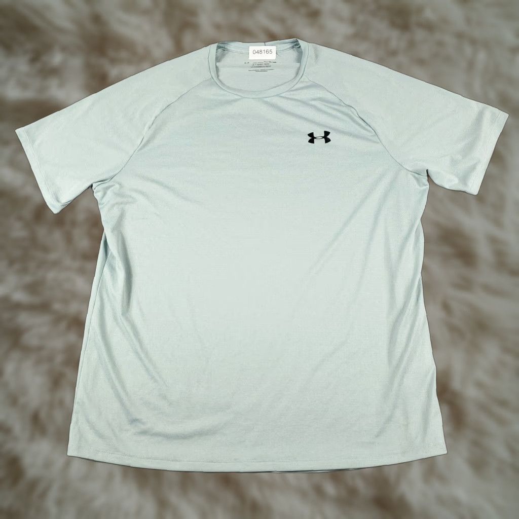 Under Armour Under Armour T Shirt Mens XL Blue Active Training Short Sleeve Crew Neck Logo Solid Casual Sports Size US XL / EU 56 / 4 - 1 Thumbnail