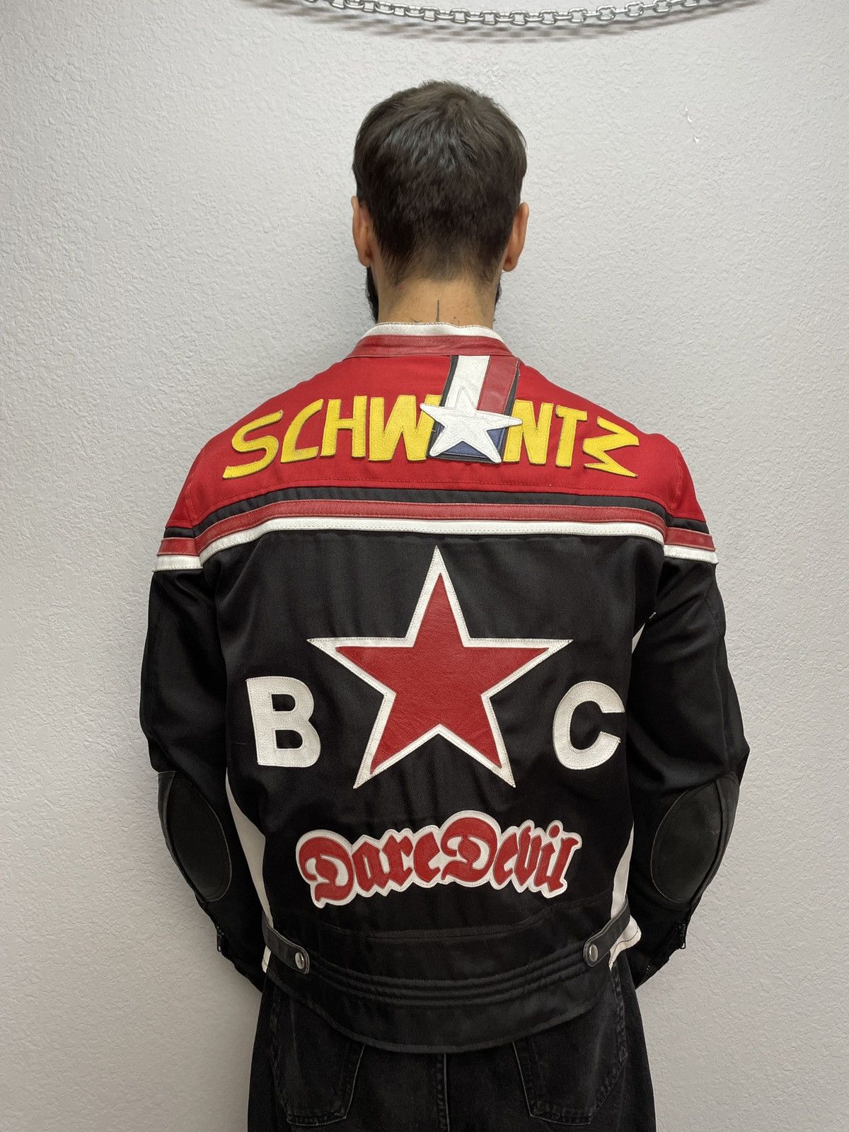 Other Harrison “Dark Devil” Racing Jacket — Nylon & Leather Hybrid Size US L / EU 52-54 / 3 - 6 Thumbnail