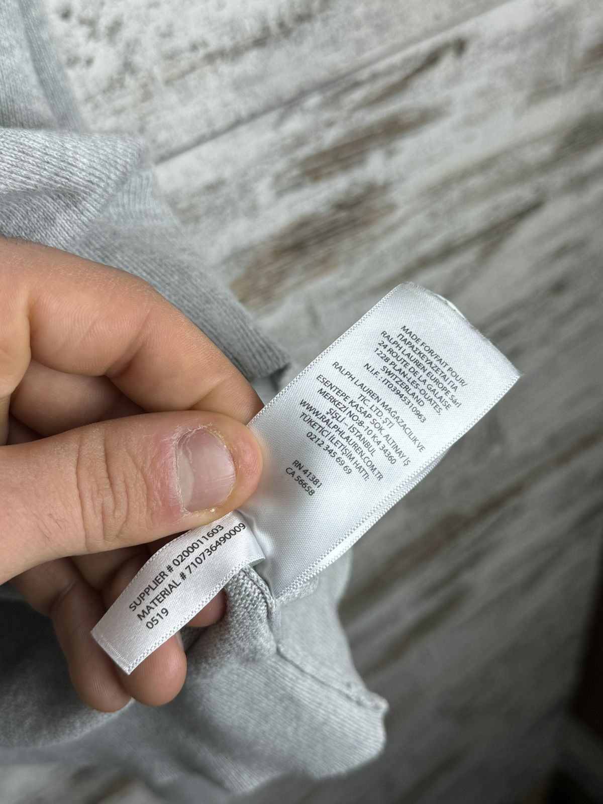 Polo Ralph Lauren × Vintage Mens Vintage Polo Ralph Lauren sweater grey luxury knitwear Size US XXL / EU 58 / 5 - 7 Thumbnail