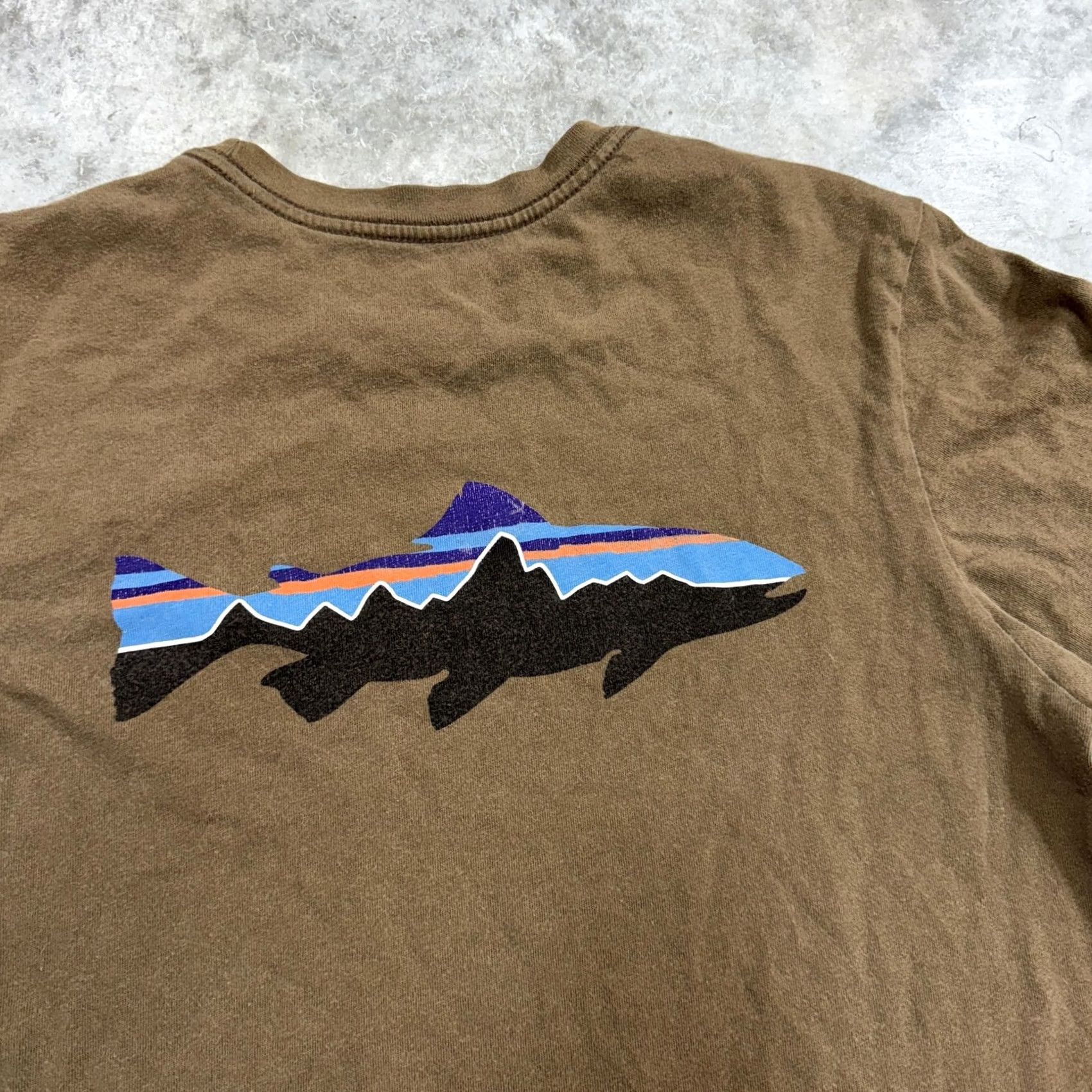Patagonia Patagonia Shirt Mens Small Brown Fitz Roy Trout Organic Cotton Made in USA Tee Size US S / EU 44-46 / 1 - 3 Thumbnail