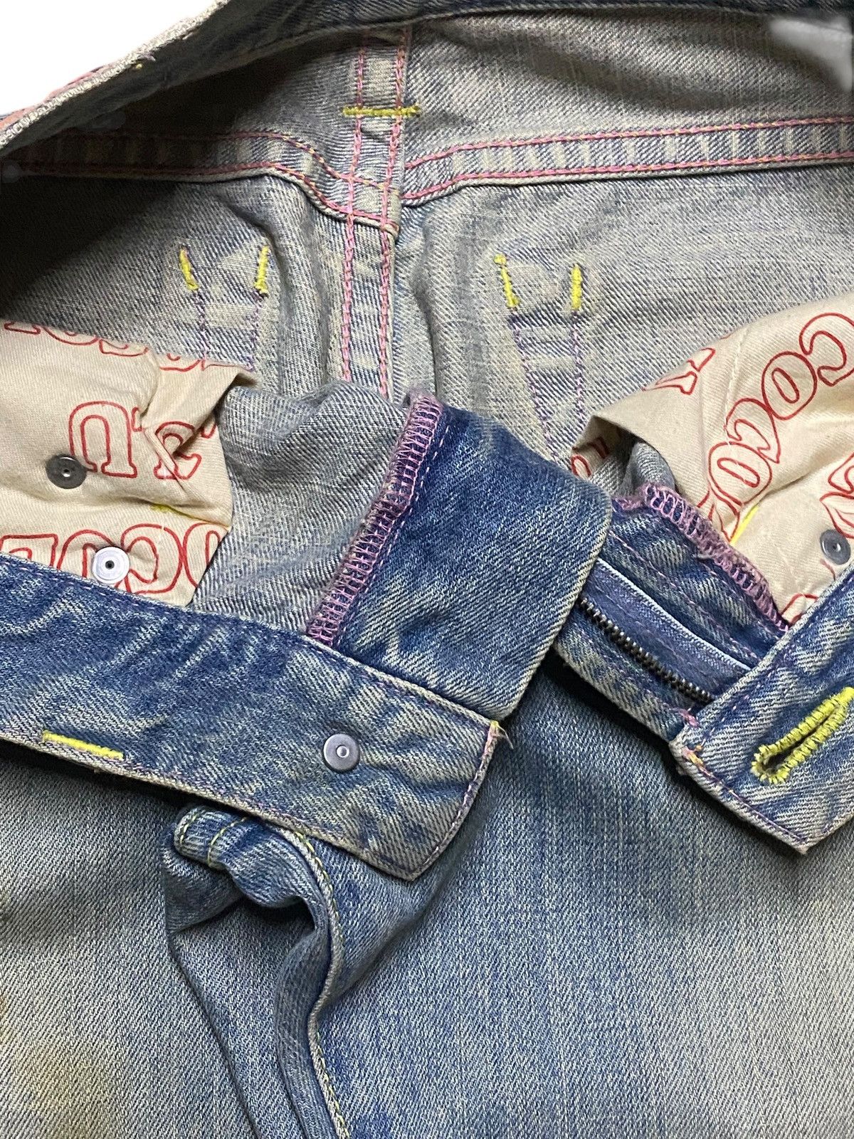 Hysteric Glamour Vintage Japanese Brand Coco Lulu Mud Wash Distressed Baggy Size US 30 / EU 46 - 13 Thumbnail