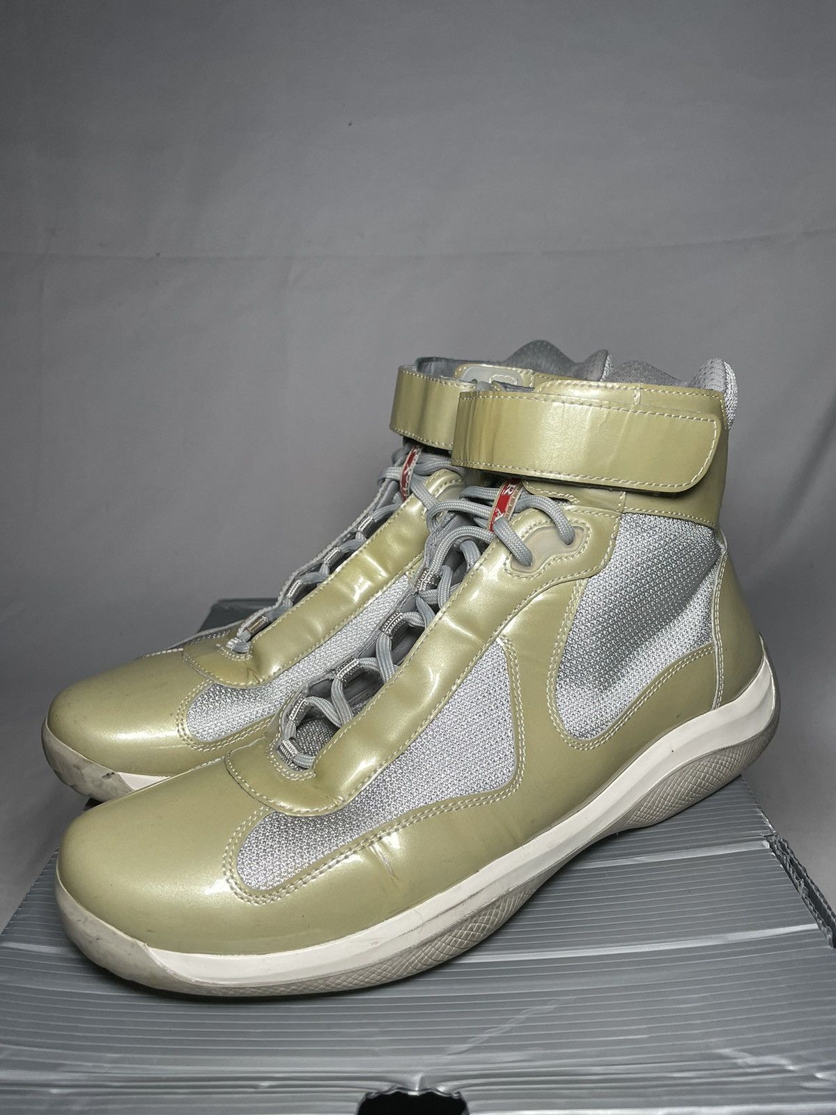 Prada Prada American's Cup High-Top Sneakers | Grailed