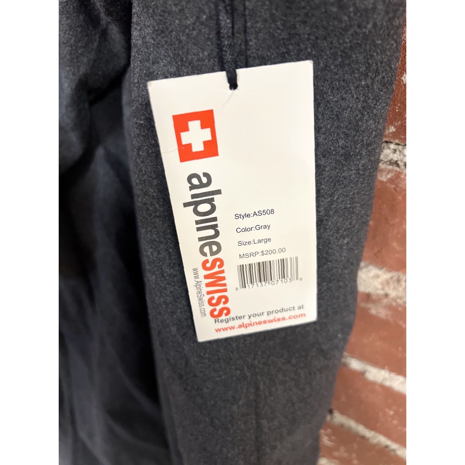 Vintage Alpine Swiss Mens Gray Wool Pea Coat L NWT Coat Mens Gray Wool Pea Coat NWT Size US L / EU 52-54 / 3 - 4 Thumbnail