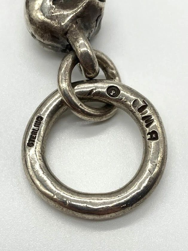 Other Travis Walker Large 7 Skull Bracelet Sterling .925 Size ONE SIZE - 9 Thumbnail