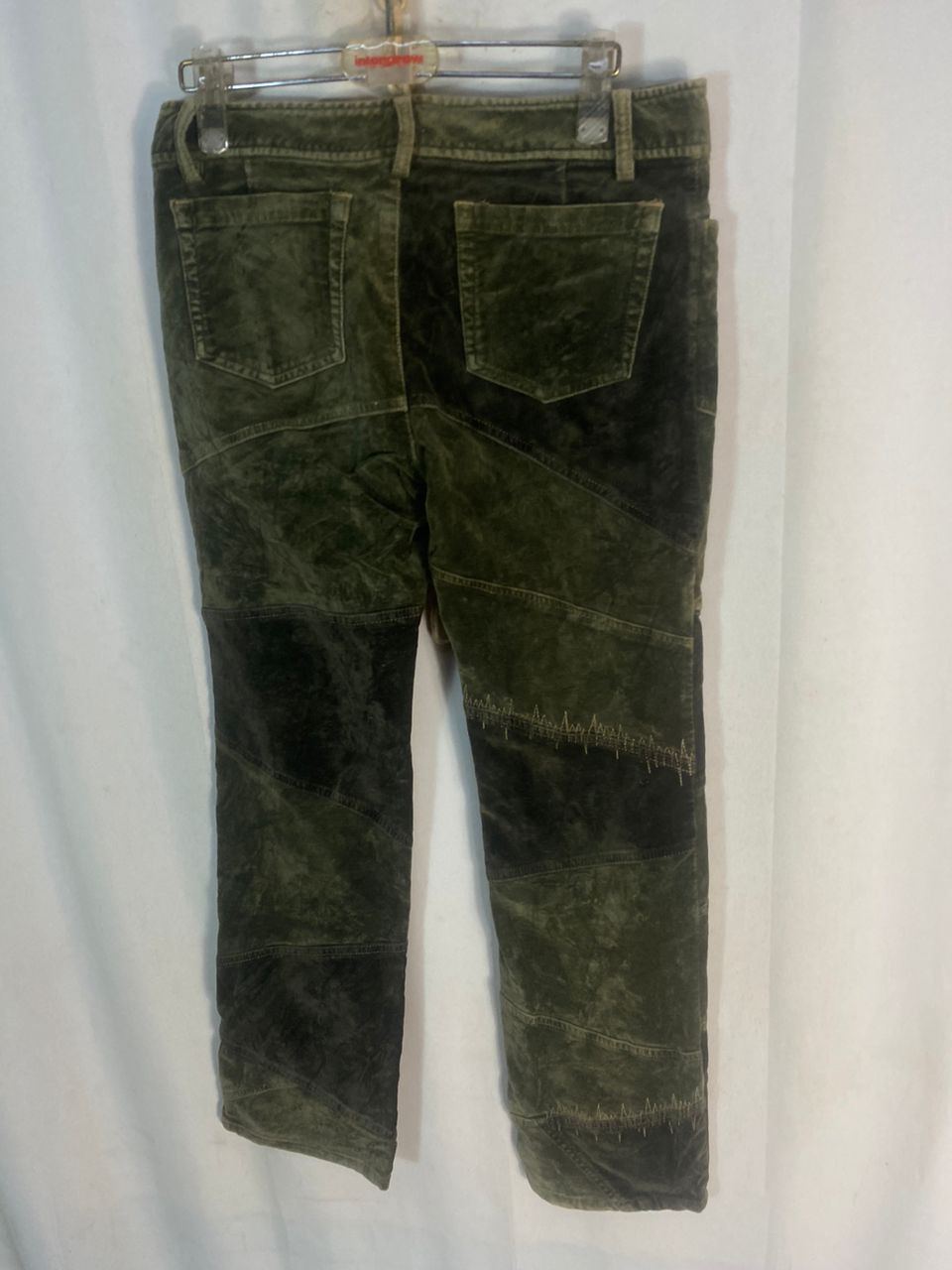 Tornado Mart Tornado mart femme velvet patchwork pants size 29-30 Size 29" - 15 Thumbnail