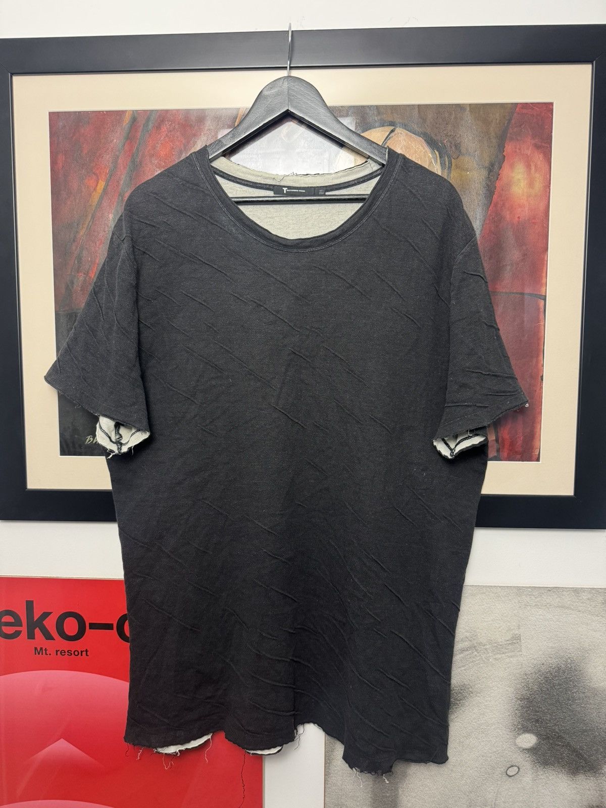 Alexander Wang Alexander Wang Oversize Distressed Designer Tee Streetwear Size US L / EU 52-54 / 3 - 1 Thumbnail