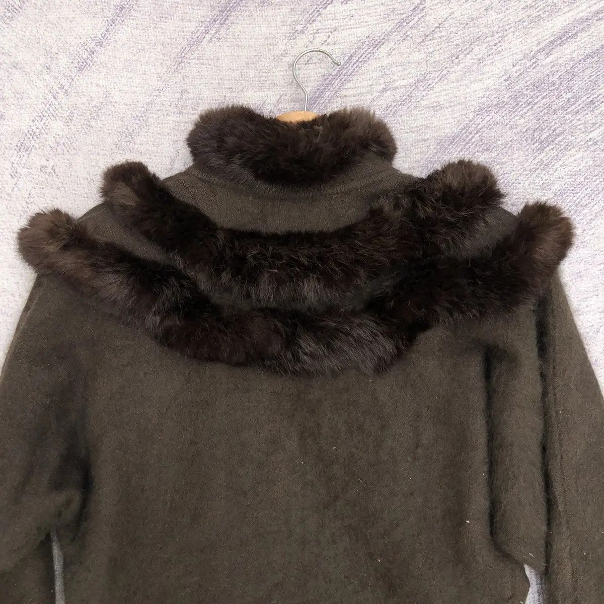 Beauty Beast × Designer acket Rabbit Trim Cardigan Winter Pattern Nice Design Size US M / EU 48-50 / 2 - 10 Thumbnail