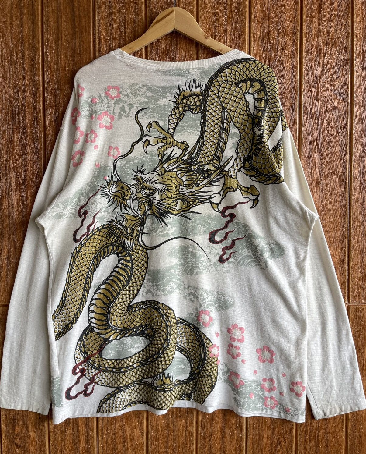 Karakuri Tamashii Vintage’y2k🔥DURANTE🔥Dragonfly Sukajan Longsleeve Tshirt Size US XL / EU 56 / 4 - 1 Thumbnail