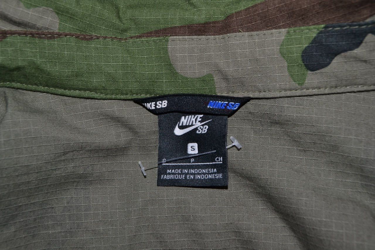 Nike Nike SB Camo Jacket Full Zip Buttons size S/M Size US S / EU 44-46 / 1 - 14 Thumbnail