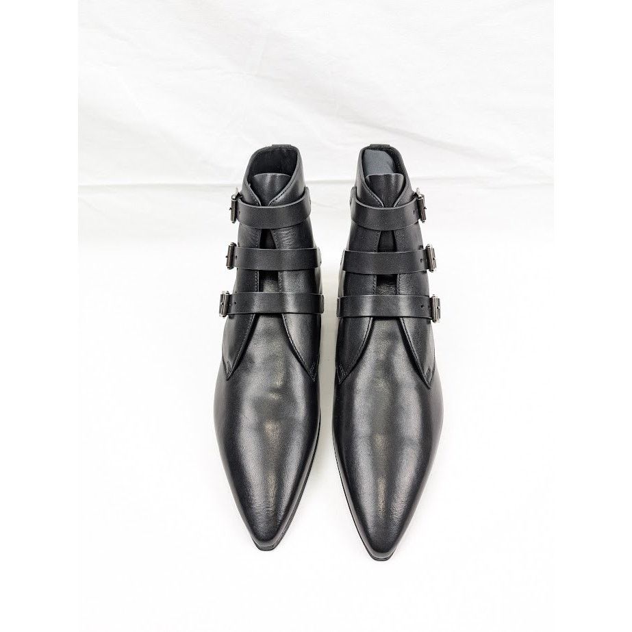 Saint Laurent Paris o1rshd1 Q:5 / Goth 15 Boots in Nero Size US 8 / EU 41 - 14 Thumbnail