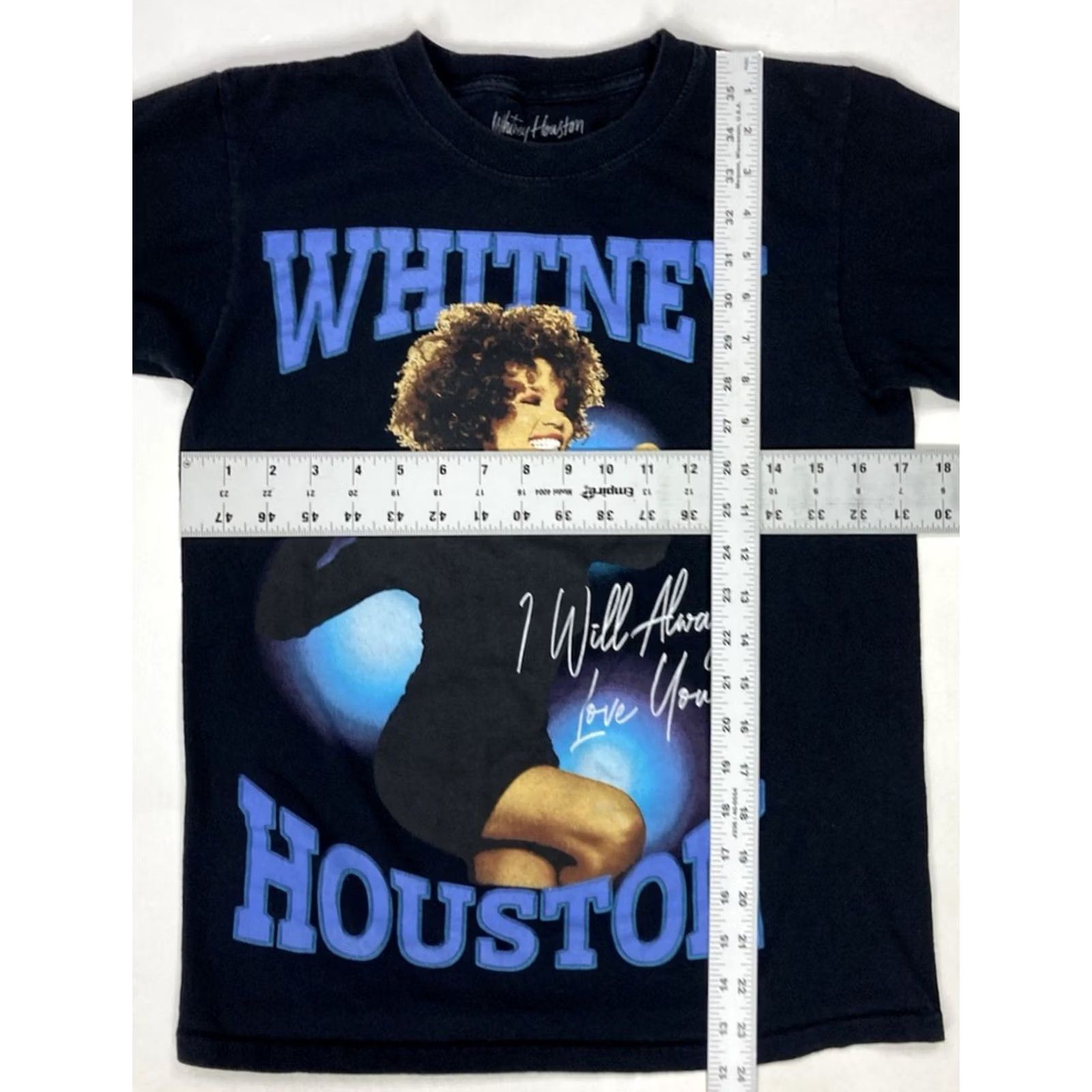 Vintage Whitney Houston I Will Always Love You Graphic T-shirt Women Small Music Shirt Ladies Small Black Short Sleeve Crew Neck Pullover Casual Size S / US 4 / IT 40 - 5 Thumbnail