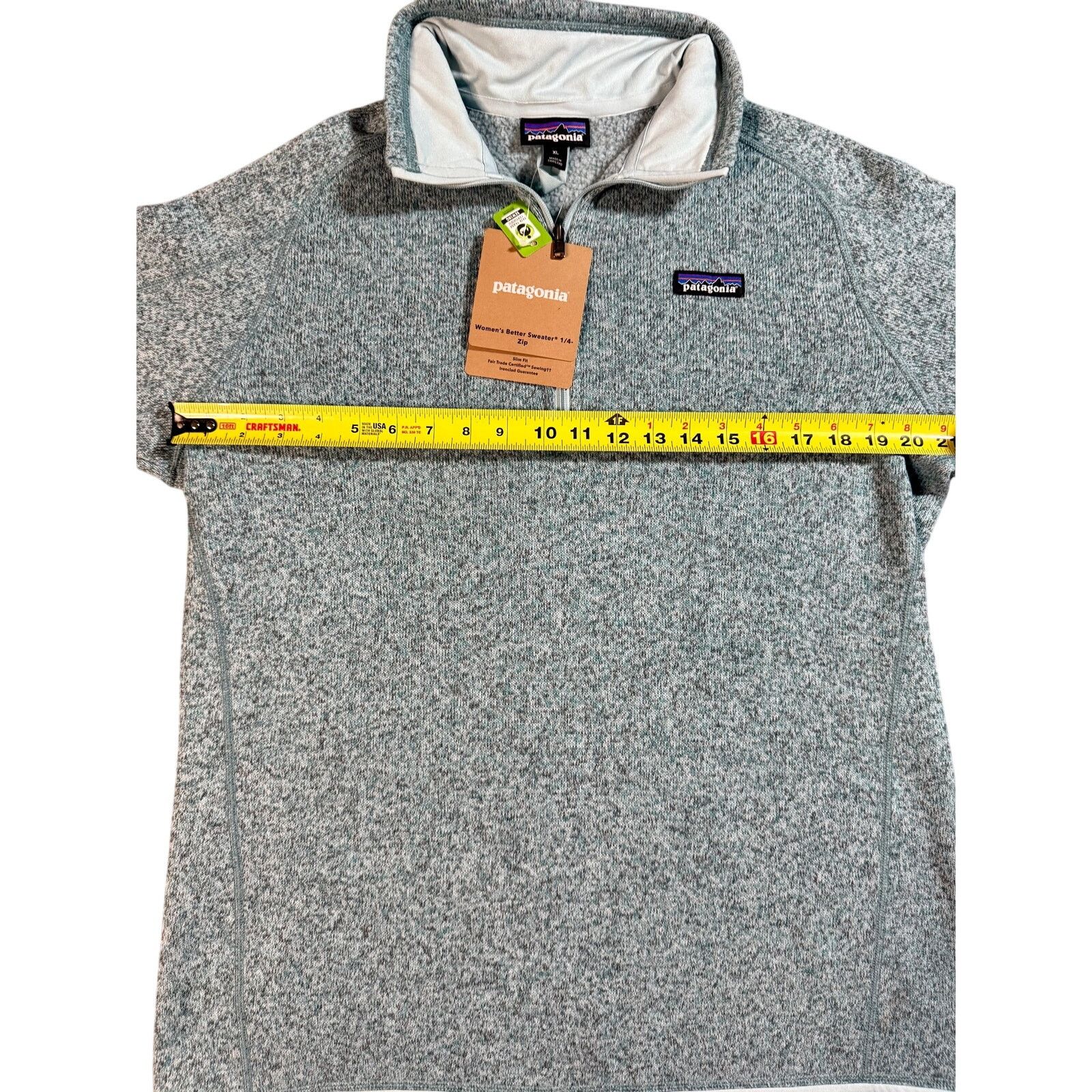 Patagonia Discontinued Patagonia Better Sweater 1/4-Zip Pullover NWT Size XL / US 12-14 / IT 48-50 - 4 Thumbnail