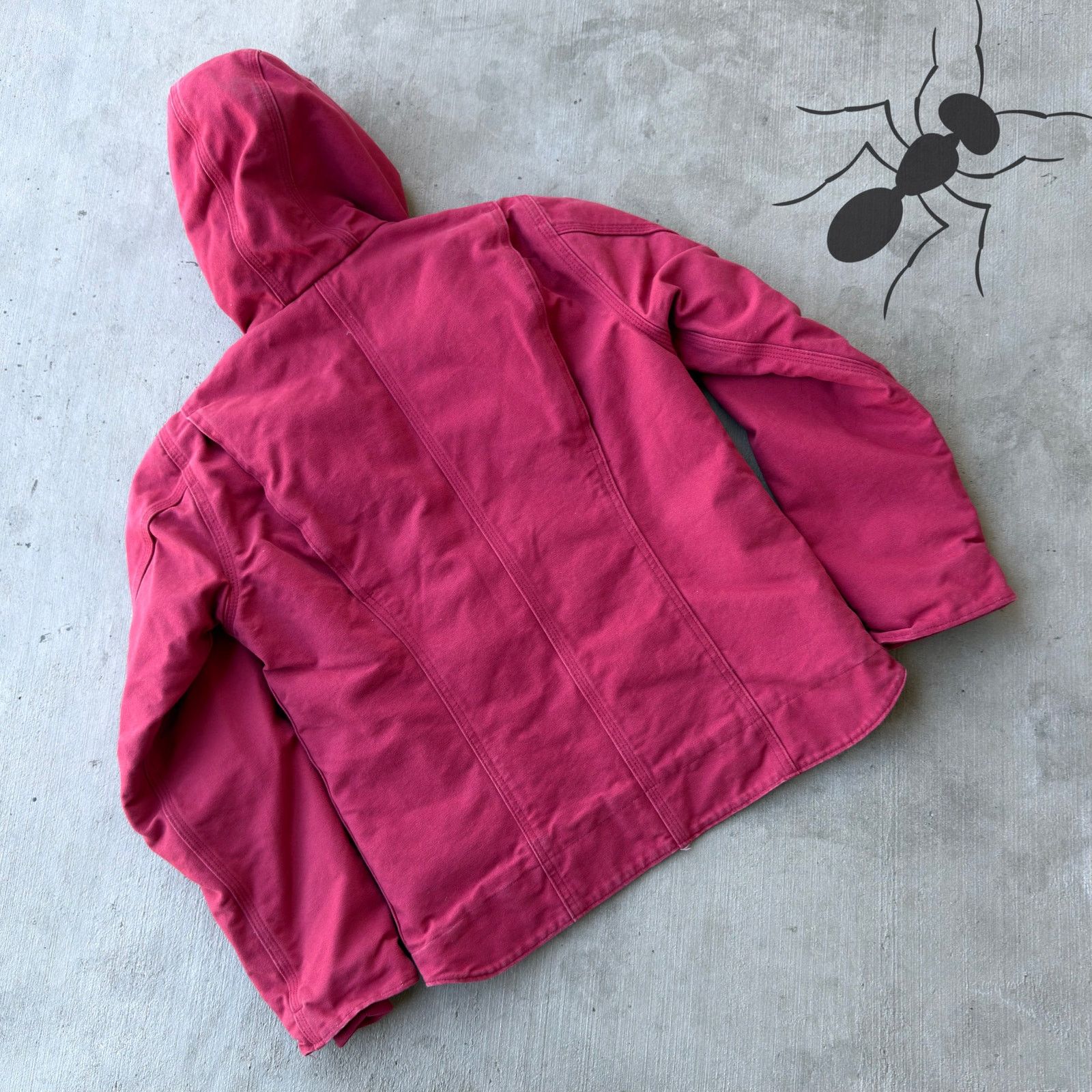 Carhartt × Vintage Vintage Y2K Carhartt WOMENS WJ141 pink Sierra work jacket Size US S / EU 44-46 / 1 - 6 Thumbnail