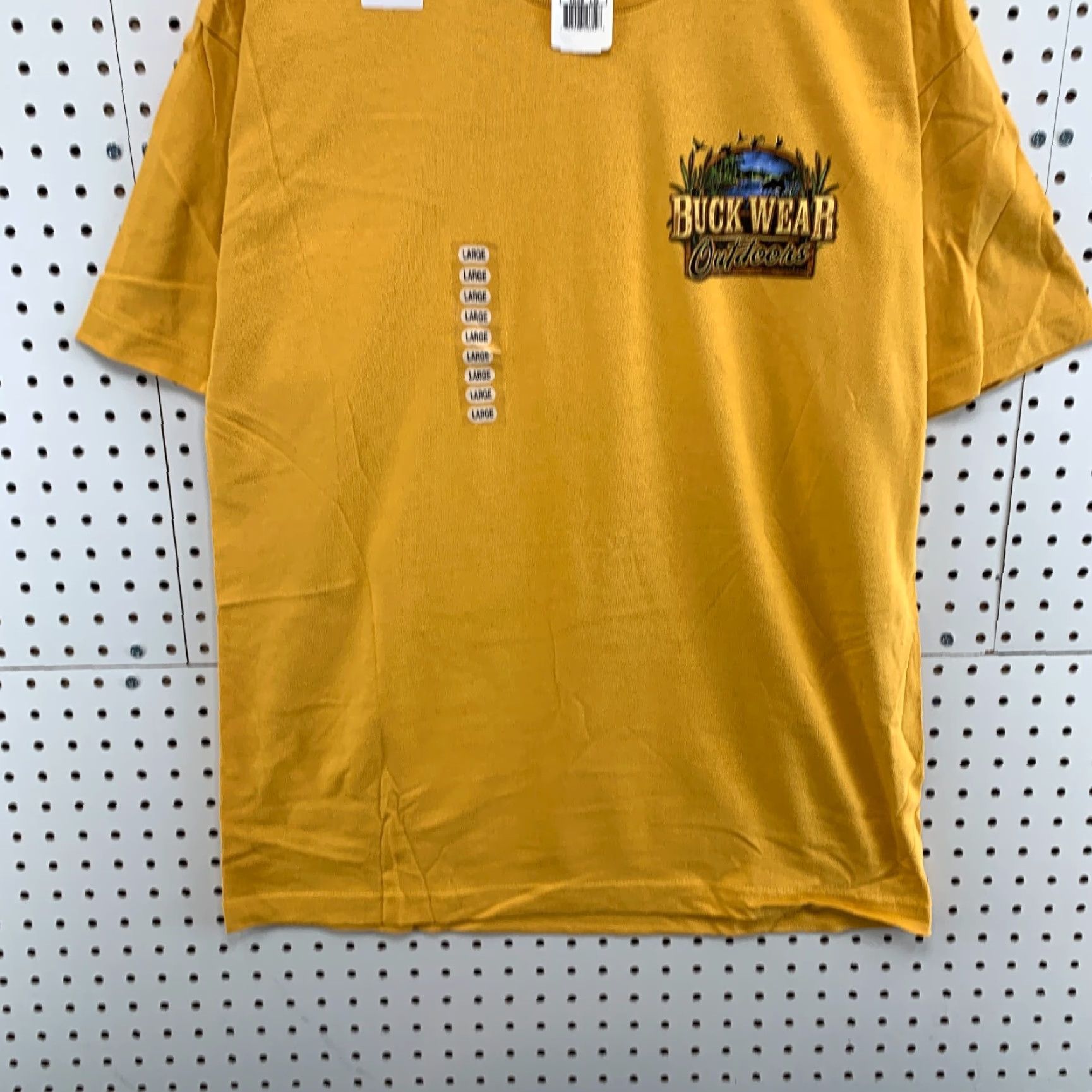 Vintage Buck Wear Outdoors Shirt Yellow Adult Large Fishing Graphic Short Sleeve Size US L / EU 52-54 / 3 - 7 Thumbnail