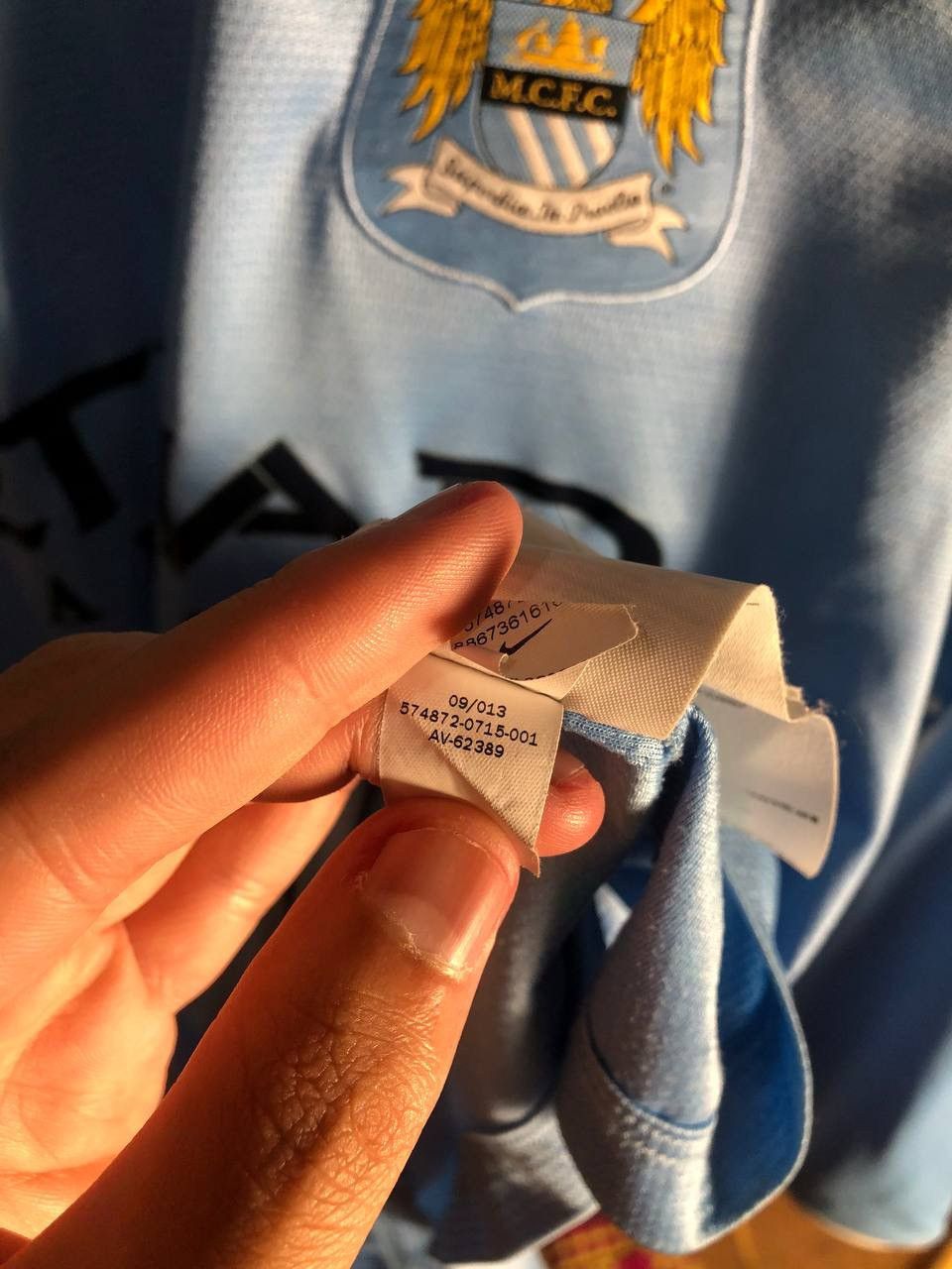 Nike × Vintage VERY RARE NIKE FC MANCHESTER CITY ENGLAND SOCCER JERSEY Y2K Size US M / EU 48-50 / 2 - 9 Thumbnail